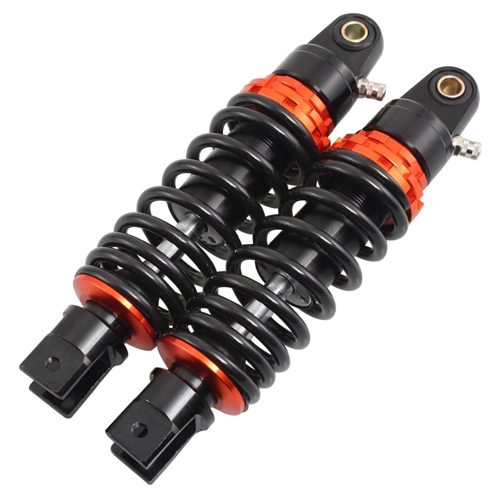 Dämpfer Lenkungsstabilisator Einstellbare Luft Stoßdämpfer Dämpfer Motorrad Hinten Suspension 235mm Für Harley Für ATV Quad Dirt Bike Lenkungsdämpfer Motorräder Assy(Black) von ATGQBCF