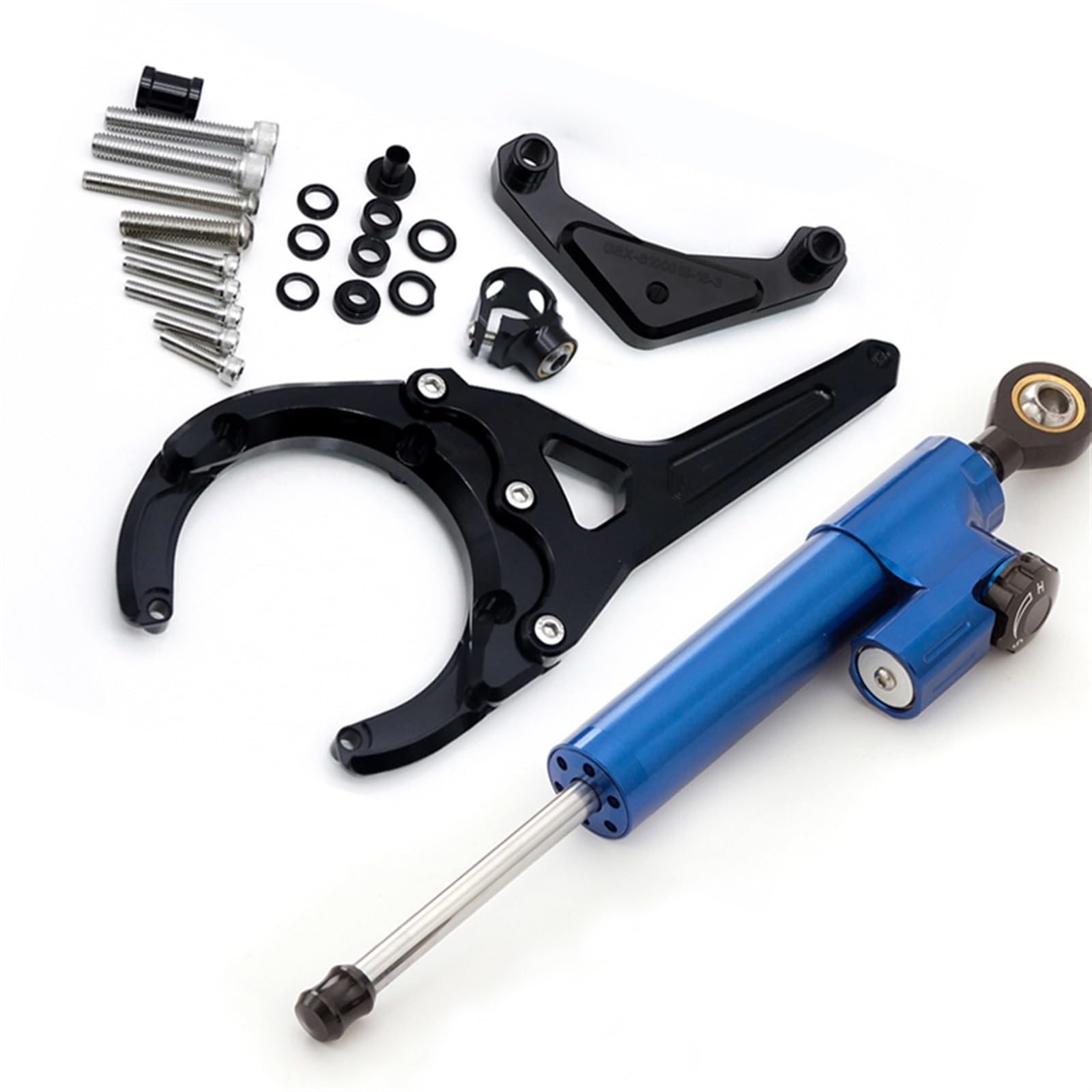 Dämpfer Lenkungsstabilisator FÜR Suzuki Für GSX S1000GT Für GSX-S1000GT Für GSXS 1000GT 2022 2023 2024 CNC Lenkung Dämpfer Stabilisator Halterung Montage Kit Lenkungsdämpfer Motorräder Assy(Type-A) von ATGQBCF