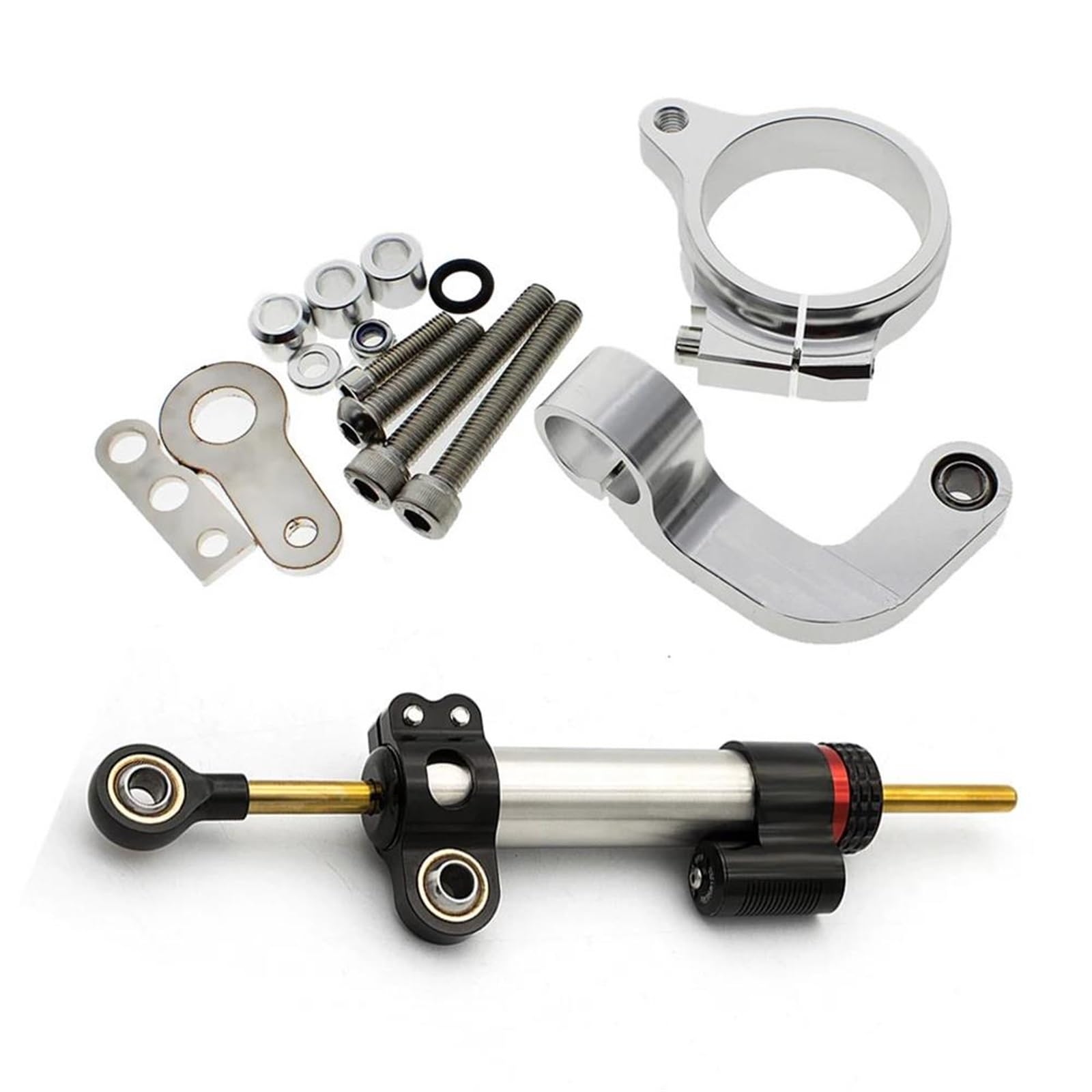 Dämpfer Lenkungsstabilisator Für BM&W R1200 CL GS 2013 2014 2015 2016 2017 2018 Motorrad Aluminium Lenkung Stabilisieren Dämpfer Halterung Unterstützung Montage Kit Lenkungsdämpfer Motorräder Assy(D) von ATGQBCF