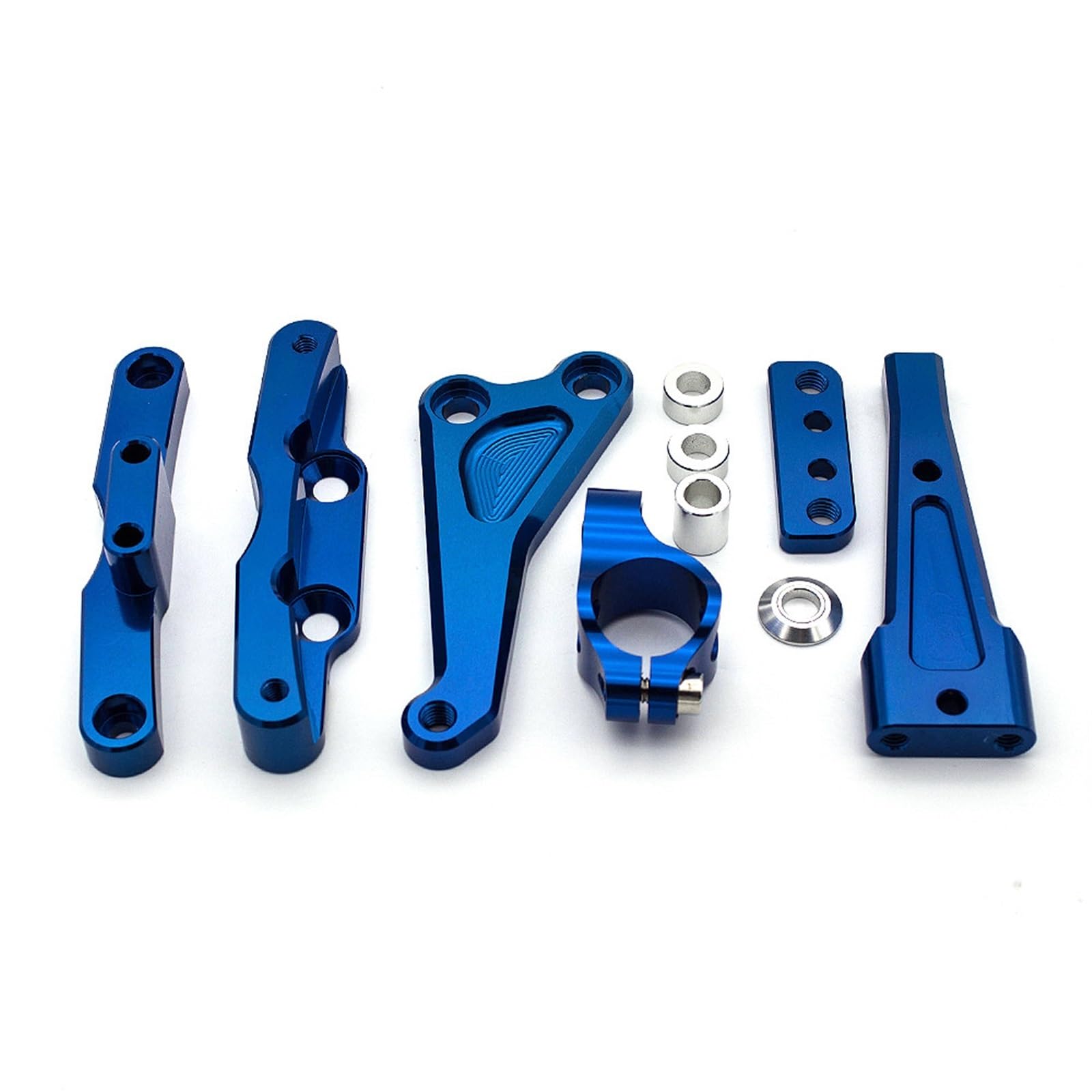 Dämpfer Lenkungsstabilisator Für CB650F 2014-2017 Aluminium Motorräder Lenkung Stabilisieren Dämpfer Halterung Unterstützung Halter Zubehör Lenkungsdämpfer Motorräder Assy(Blue) von ATGQBCF