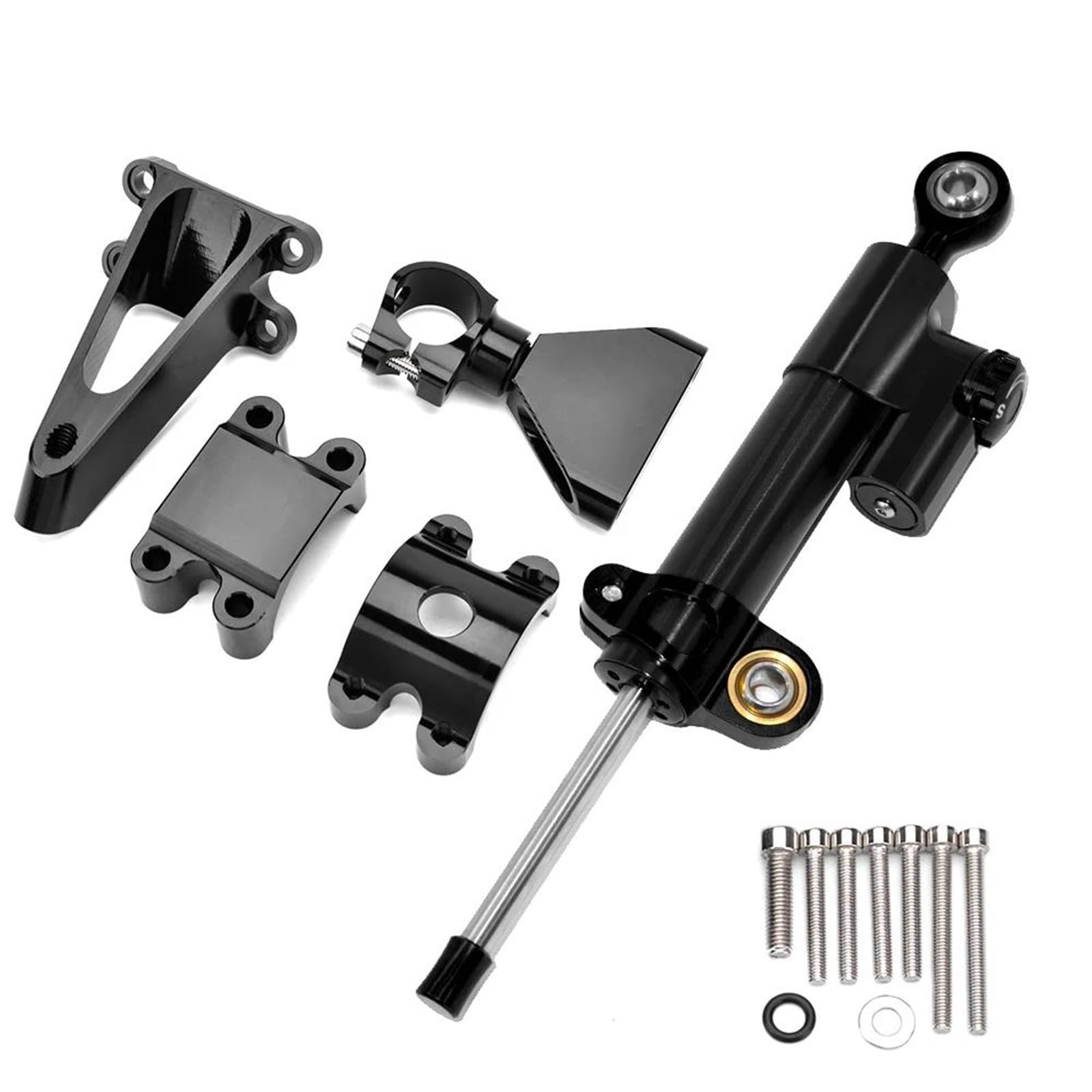 Dämpfer Lenkungsstabilisator Für CBR600 F4i 1999-2004 Motorrad Lenkung Stabilisieren Dämpfer Halterung Montieren Lenkungsdämpfer Motorräder Assy von ATGQBCF