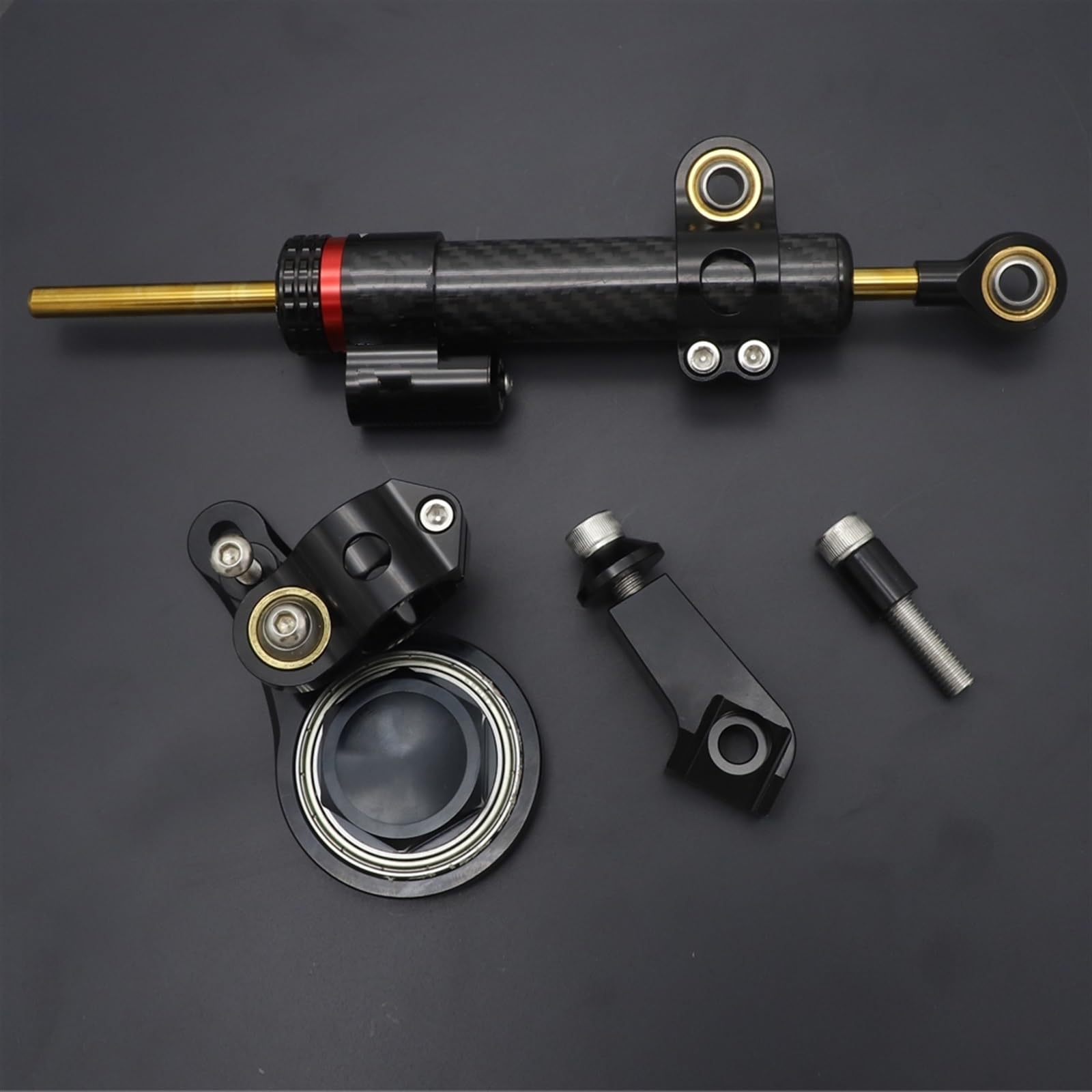 Dämpfer Lenkungsstabilisator Für Kawasaki Für Ninja ZX6R ZX-6R CNC Lenkung Dämpfer Stabilisator Motorrad Teil Zubehör Lenkungsdämpfer Motorräder Assy(A) von ATGQBCF