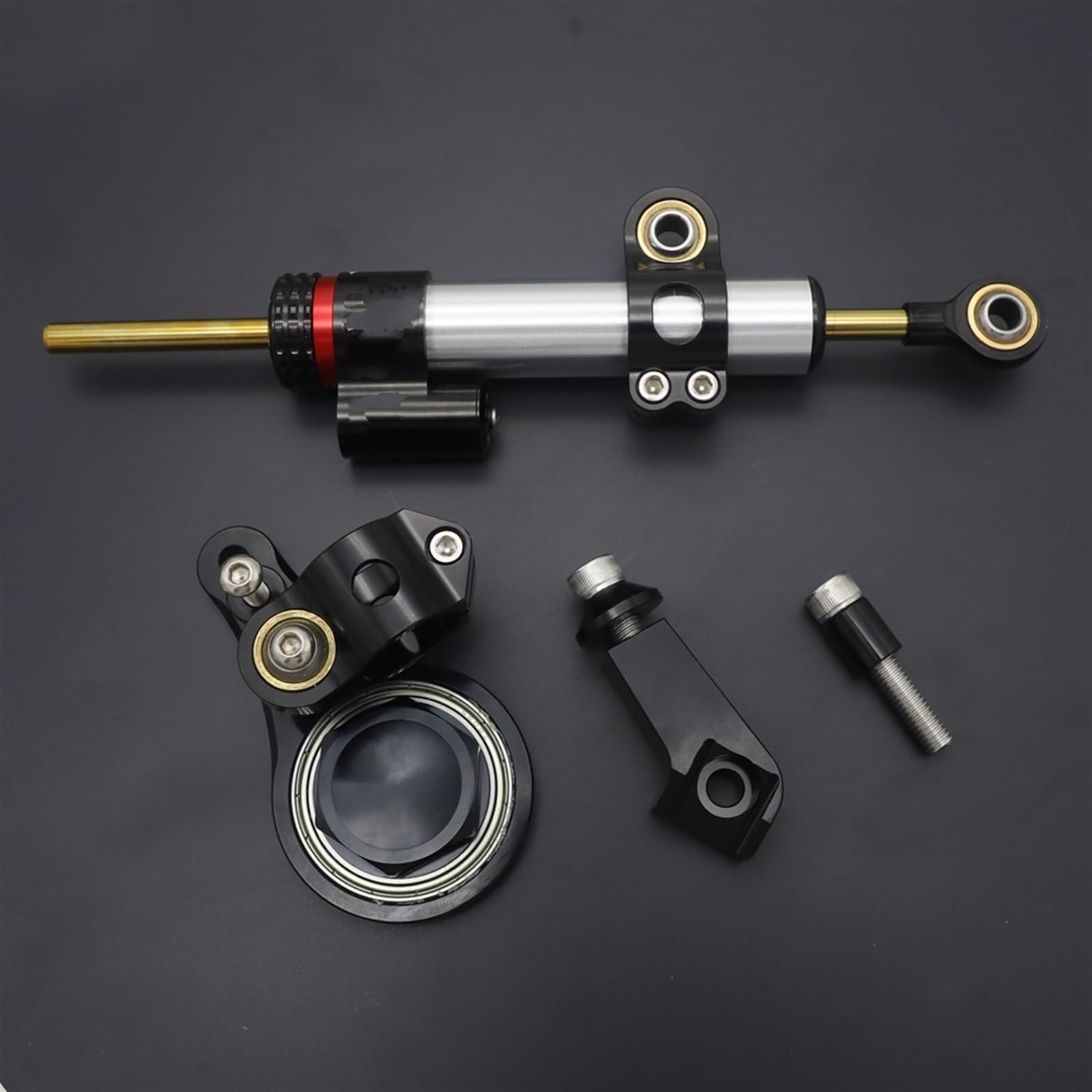 Dämpfer Lenkungsstabilisator Für Kawasaki Für Ninja ZX6R ZX-6R CNC Lenkung Dämpfer Stabilisator Motorrad Teil Zubehör Lenkungsdämpfer Motorräder Assy(B) von ATGQBCF