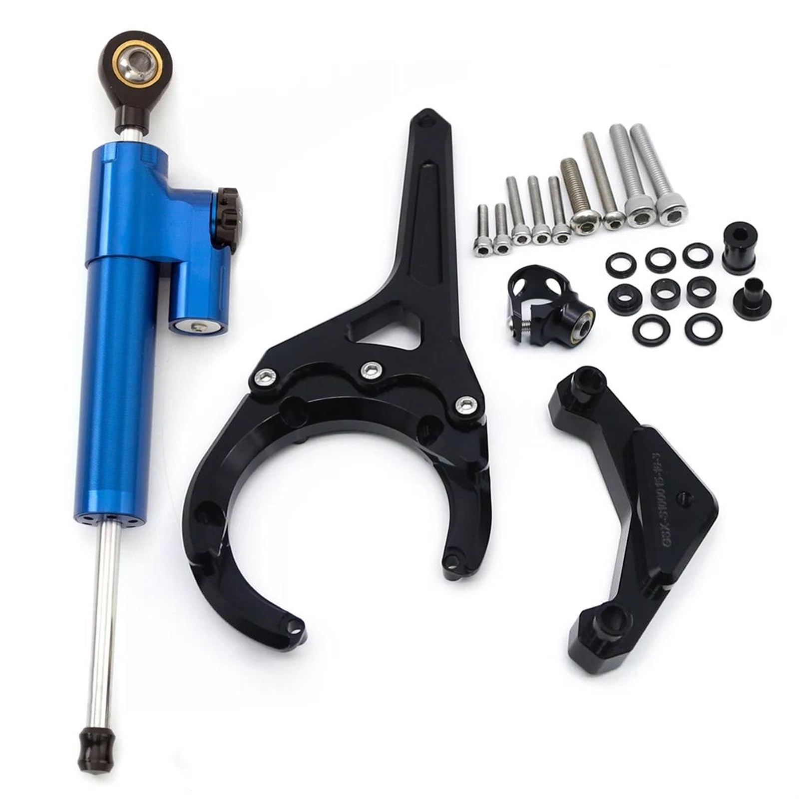 Dämpfer Lenkungsstabilisator Für Suzuki Für GSX-S 1000/F 2016-2024 Lenkungsdämpfer Stabilisator Halterung Unterstützung Kit Lenkungsdämpfer Motorräder Assy(Damper n Bracket A) von ATGQBCF