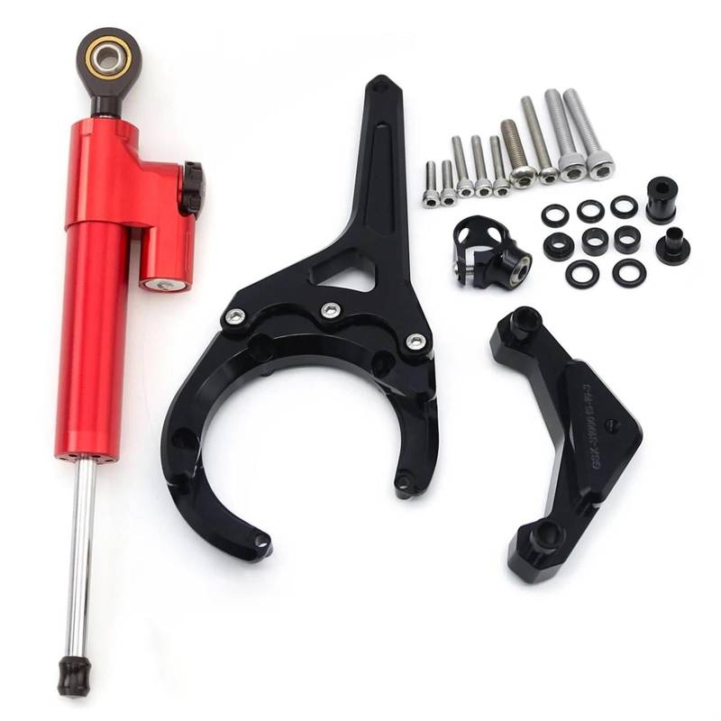 Dämpfer Lenkungsstabilisator Für Suzuki Für GSX-S 1000/F 2016-2024 Lenkungsdämpfer Stabilisator Halterung Unterstützung Kit Lenkungsdämpfer Motorräder Assy(Damper n Bracket B) von ATGQBCF