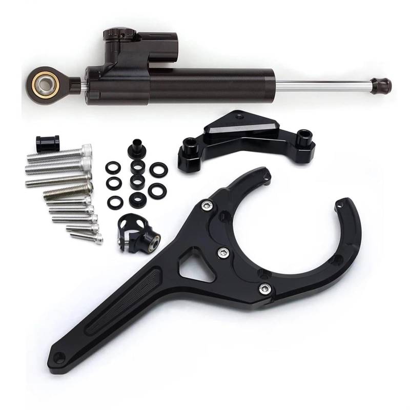 Dämpfer Lenkungsstabilisator Für Suzuki Für GSX-S 1000/F 2016-2024 Lenkungsdämpfer Stabilisator Halterung Unterstützung Kit Lenkungsdämpfer Motorräder Assy(Damper n Bracket F) von ATGQBCF