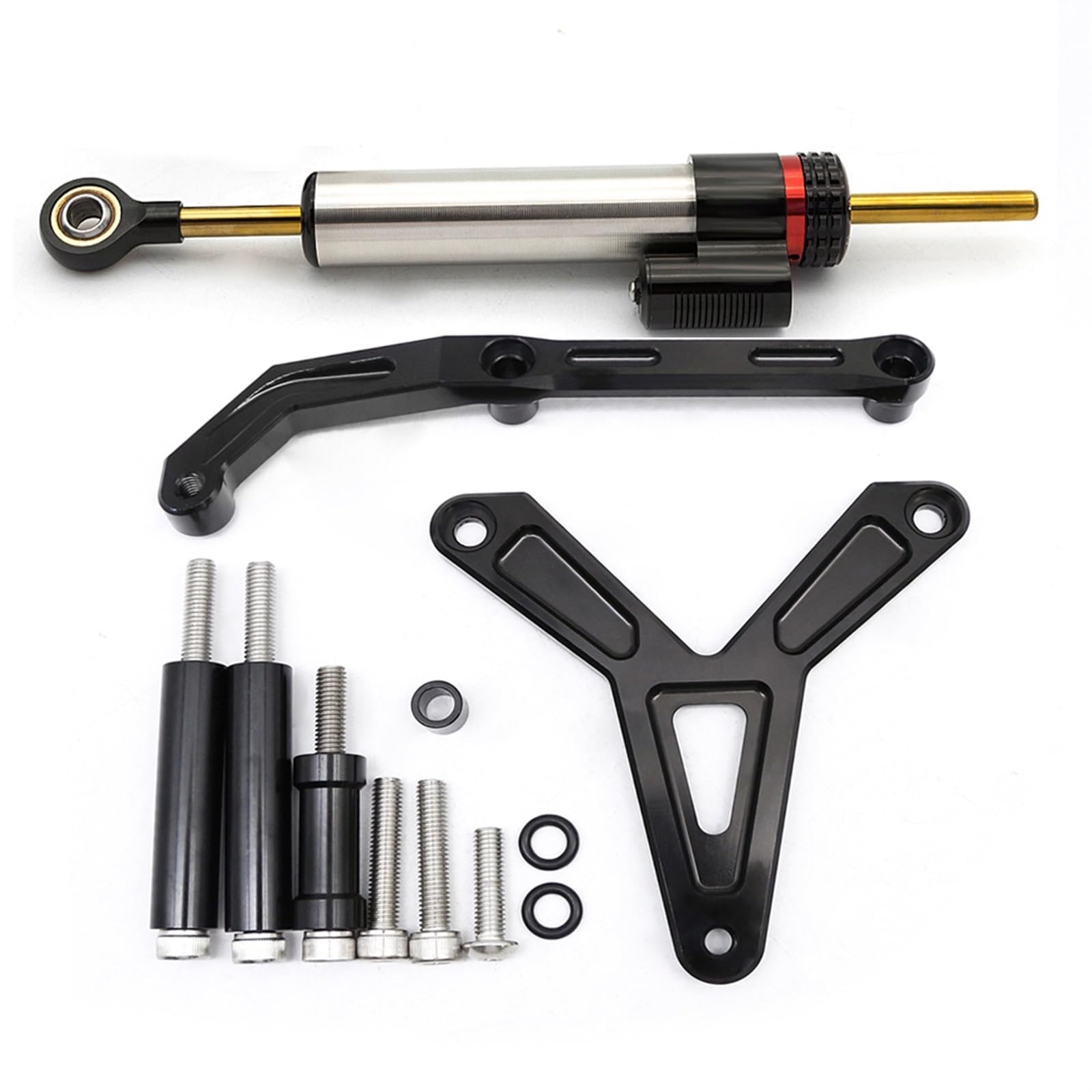 Dämpfer Lenkungsstabilisator Für Tracer 900 MT-09 MT09 2021 2022 Motorrad Stabilisator Lenkung Dämpfer Halterung Montage Kit Unterstützung Zubehör Lenkungsdämpfer Motorräder Assy(Damper n Bracket B) von ATGQBCF