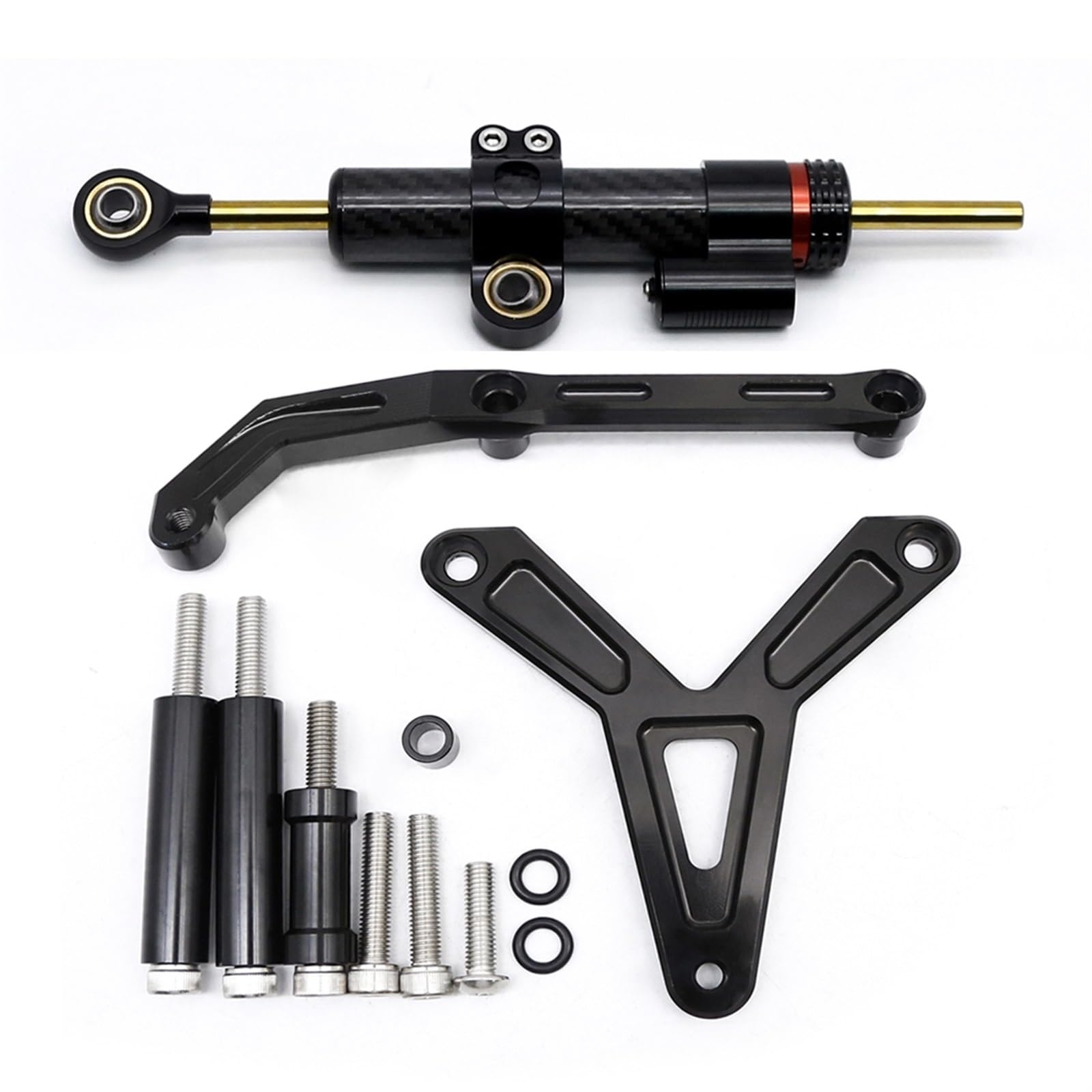 Dämpfer Lenkungsstabilisator Für Tracer 900 MT-09 MT09 2021 2022 Motorrad Stabilisator Lenkung Dämpfer Halterung Montage Kit Unterstützung Zubehör Lenkungsdämpfer Motorräder Assy(Damper n Bracket A) von ATGQBCF