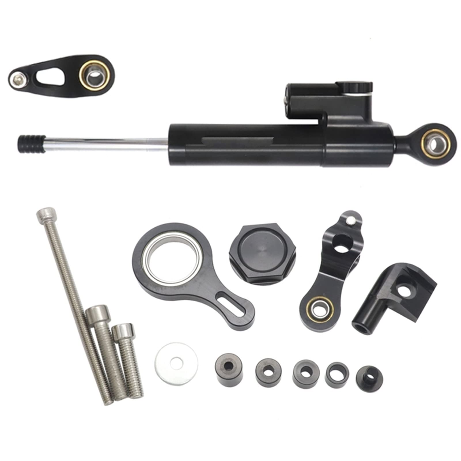 Dämpfer Lenkungsstabilisator Für YZF R1 2002-2017 R6 2006-2020 Motorrad Lenkung Stabilisator Dämpfer Montage Halterung Kit Lenkungsdämpfer Motorräder Assy(A) von ATGQBCF