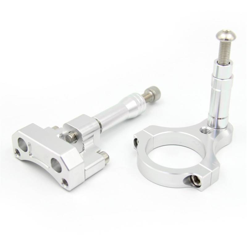 Dämpfer Lenkungsstabilisator Kit Für YZF MT-03 MT-25 R3 YZFR25 Silber Lenkung Stabilisieren Dämpfer CNC Aluminium Einstellbare Motorräder Halterung Montieren Lenkungsdämpfer Motorräder Assy(D) von ATGQBCF