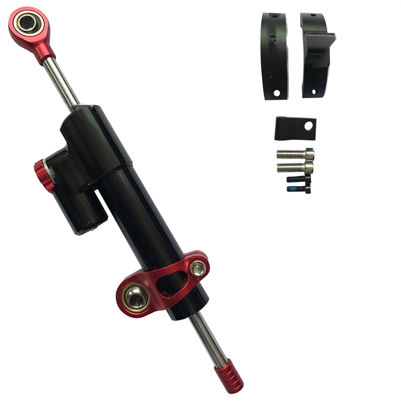 Dämpfer Lenkungsstabilisator Lenkung Stabilisieren Dämpfer Elektrische Roller Vorderen Stoßdämpfer Feste Richtung Teile Für M365/Mi 3/1S/Pro/Pro2 Lenkungsdämpfer Motorräder Assy(Black) von ATGQBCF