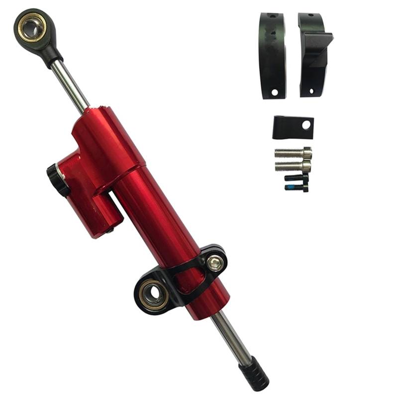 Dämpfer Lenkungsstabilisator Lenkung Stabilisieren Dämpfer Elektrische Roller Vorderen Stoßdämpfer Feste Richtung Teile Für M365/Mi 3/1S/Pro/Pro2 Lenkungsdämpfer Motorräder Assy(Red) von ATGQBCF