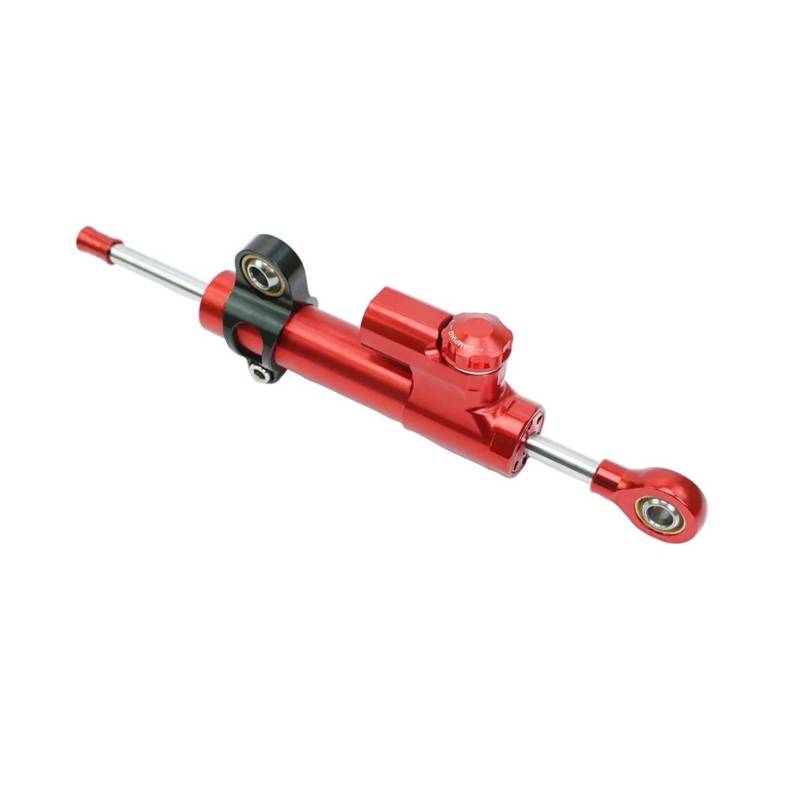 Dämpfer Lenkungsstabilisator Lenkungsdämpfer, Einstellbarer Stabilisator, Linear Umgekehrt, Sichere Steuerung, Universal-Motorrad Für Kawasaki Roller Lenkungsdämpfer Motorräder Assy(Red) von ATGQBCF