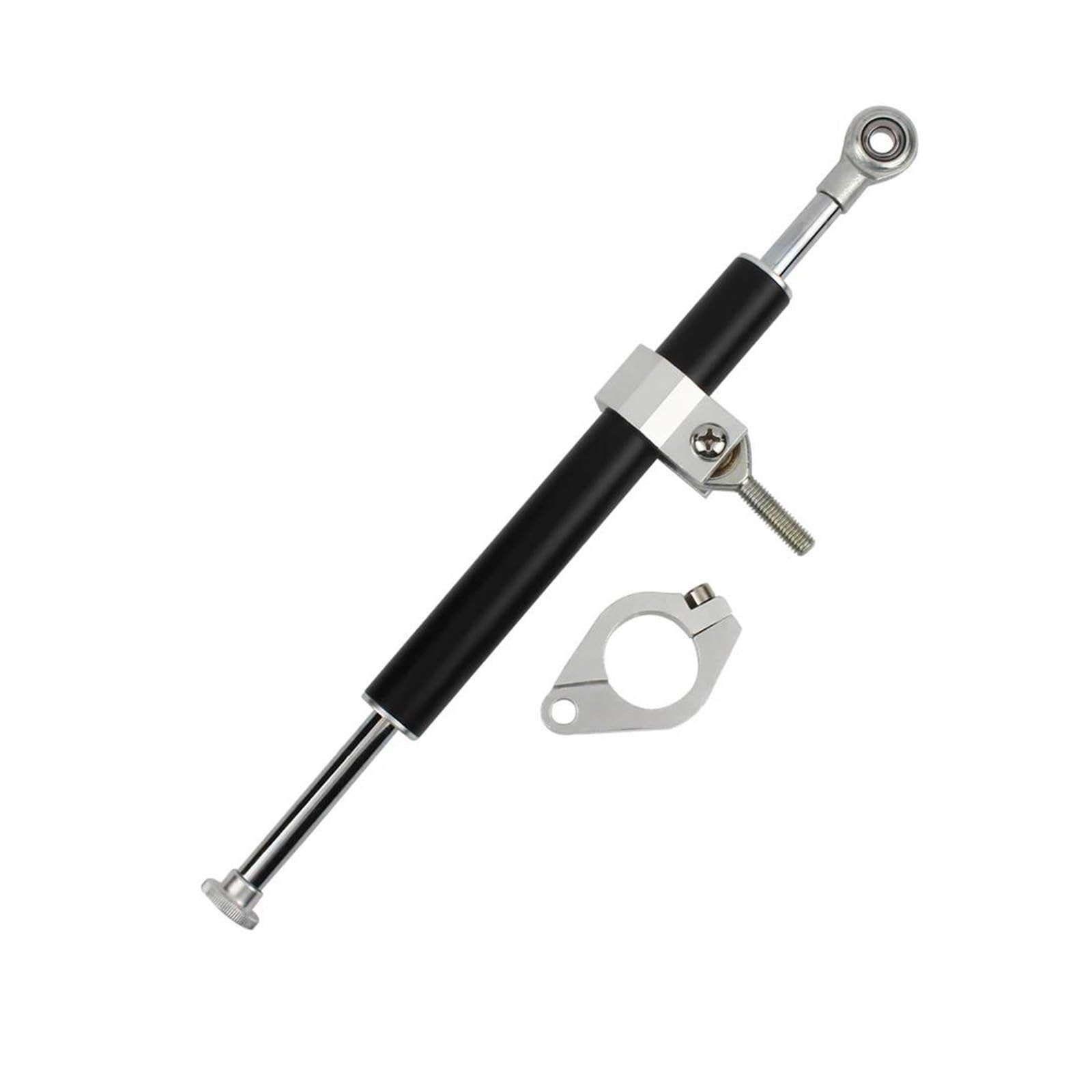 Dämpfer Lenkungsstabilisator Lenkungsdämpfer Stabilisator Aluminium Sichere Kontrolle Universal Motorrad Zubehör Einstellbar Für Kawasaki Für Suzuki Nachrüstung Lenkungsdämpfer Motorräder Assy(Black) von ATGQBCF