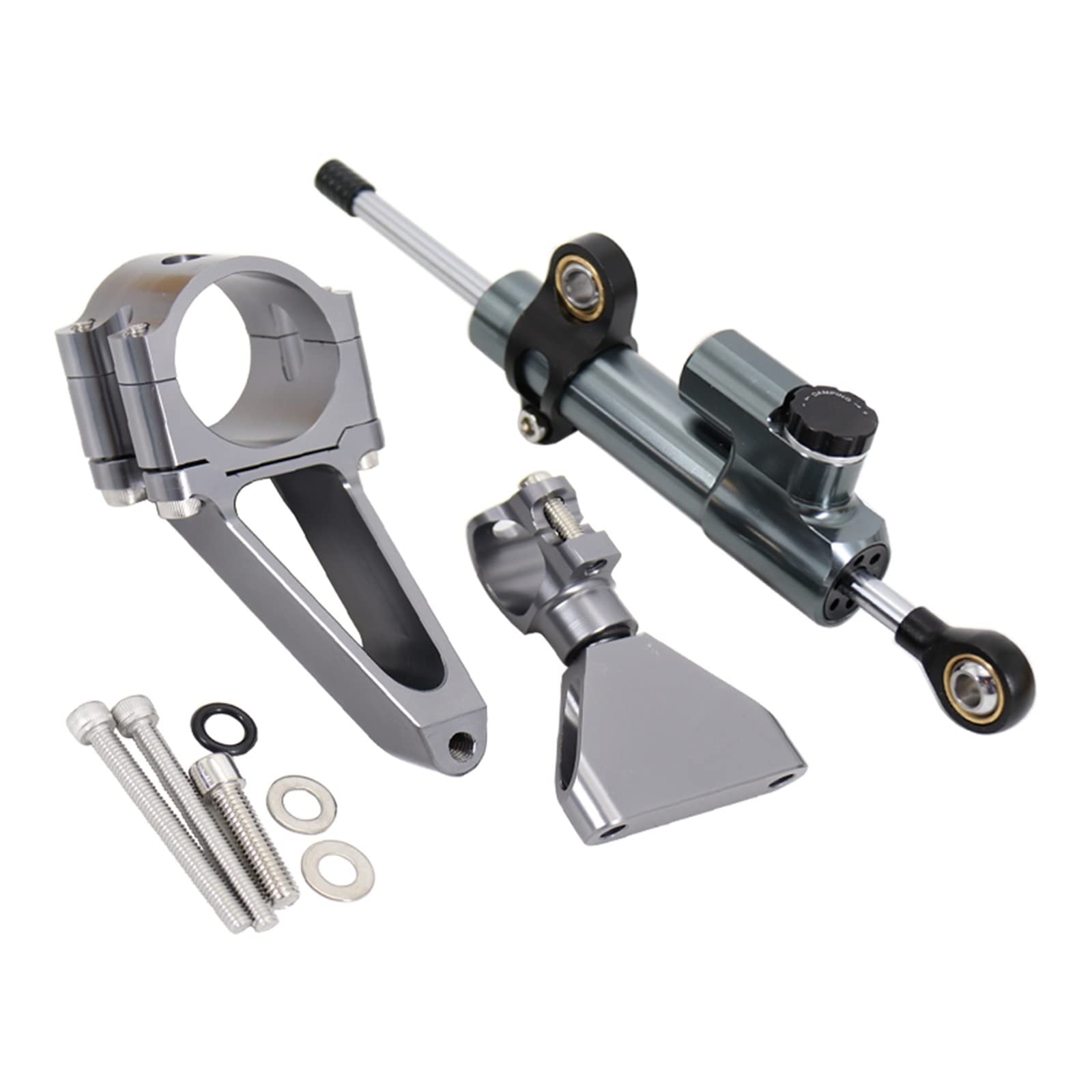 Dämpfer Lenkungsstabilisator Lenkungsdämpfer Stabilisator CNC Motorrad Halterung Montage Kit Unterstützung Für CBR600 F4i CBR 600 1999-2007 2006 2005 2004 2003 Lenkungsdämpfer Motorräder Assy(K) von ATGQBCF