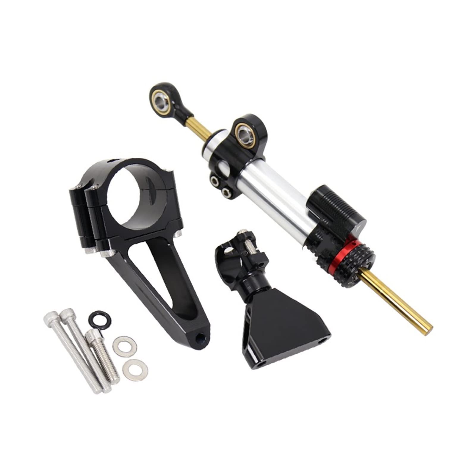 Dämpfer Lenkungsstabilisator Lenkungsdämpfer Stabilisator CNC Motorrad Halterung Montage Kit Unterstützung Für CBR600 F4i CBR 600 1999-2007 2006 2005 2004 2003 Lenkungsdämpfer Motorräder Assy(G) von ATGQBCF