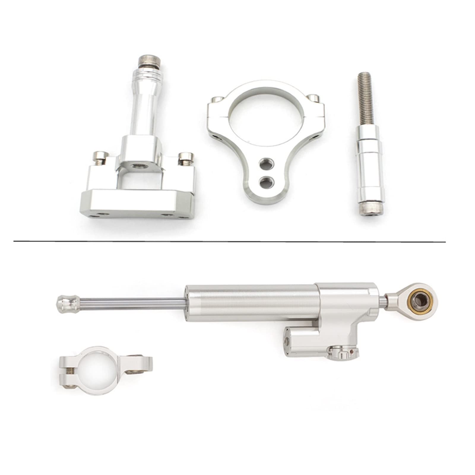 Dämpfer Lenkungsstabilisator Lenkungsdämpfer Stabilisieren Halterung Montage Kit Für YZF R3 R25 MT25 MT03 V1 2015-2018 2017 2016 2015 Aluminium Motorrad Lenkungsdämpfer Motorräder Assy(Bc2) von ATGQBCF