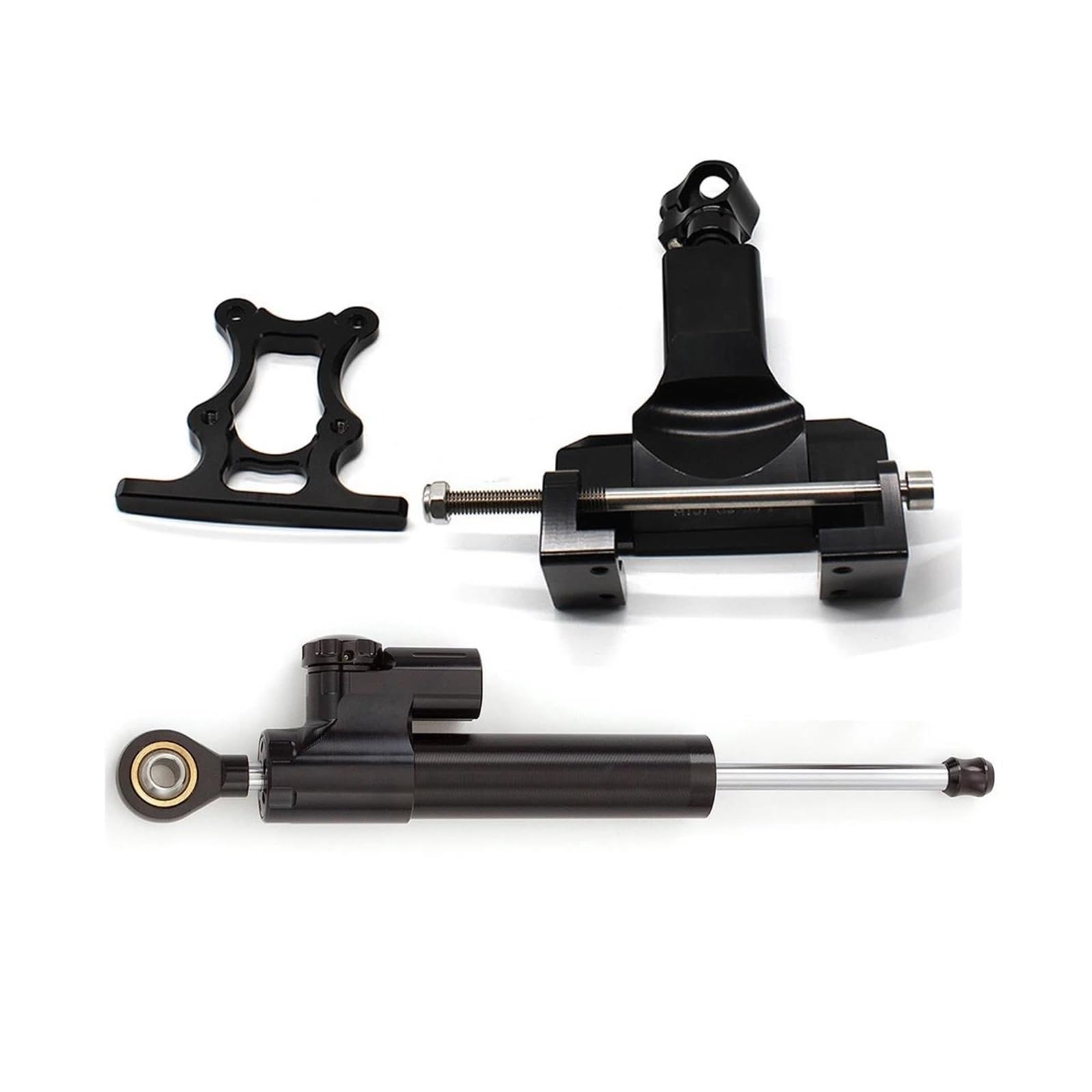 Dämpfer Lenkungsstabilisator Lenkungsdämpfer Stoßdämpfer Halterung Unterstützung Montage Kit Set FÜR MT-07 MT07 Für FZ07 FZ-07 2014-2020 Lenkungsdämpfer Motorräder Assy(Damper n Bracket A) von ATGQBCF