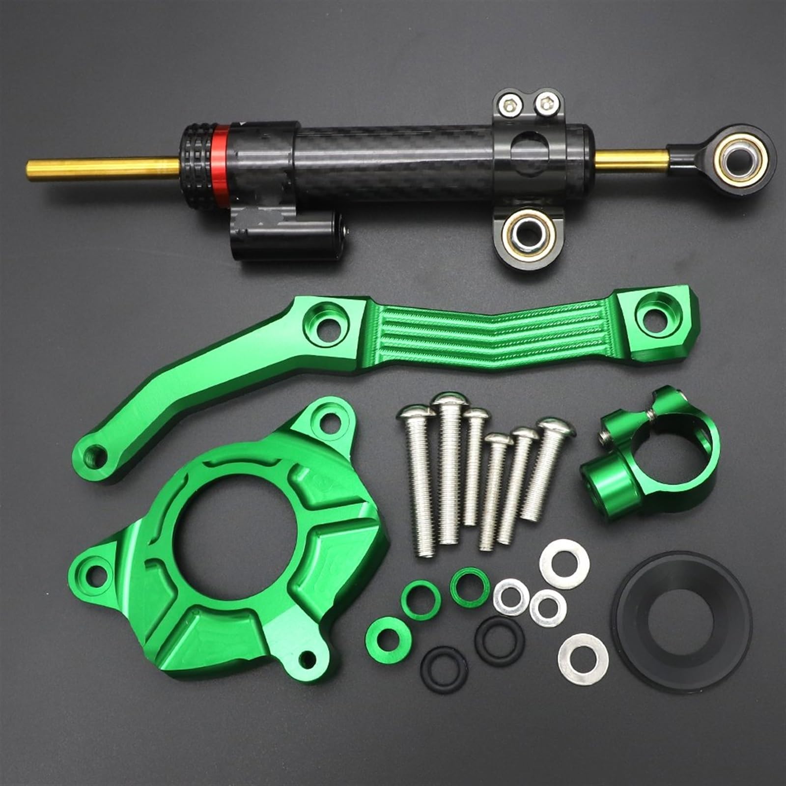 Dämpfer Lenkungsstabilisator Motorrad CNC Dämpfer LenkstabilisatorLinear Umgekehrte Sicherheitssteuerung + Halterung Für Kawasaki Z1000 Z 1000 2010-2013 Lenkungsdämpfer Motorräder Assy(D) von ATGQBCF