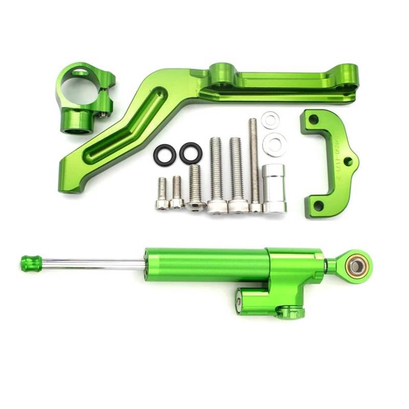 Dämpfer Lenkungsstabilisator Motorrad Lenkung Dämpfer Stabilisieren Dämpfer Halterung Montage Kit Für Kawasaki Für Z650 Z 650 2017-2019 Lenkungsdämpfer Motorräder Assy(Green) von ATGQBCF