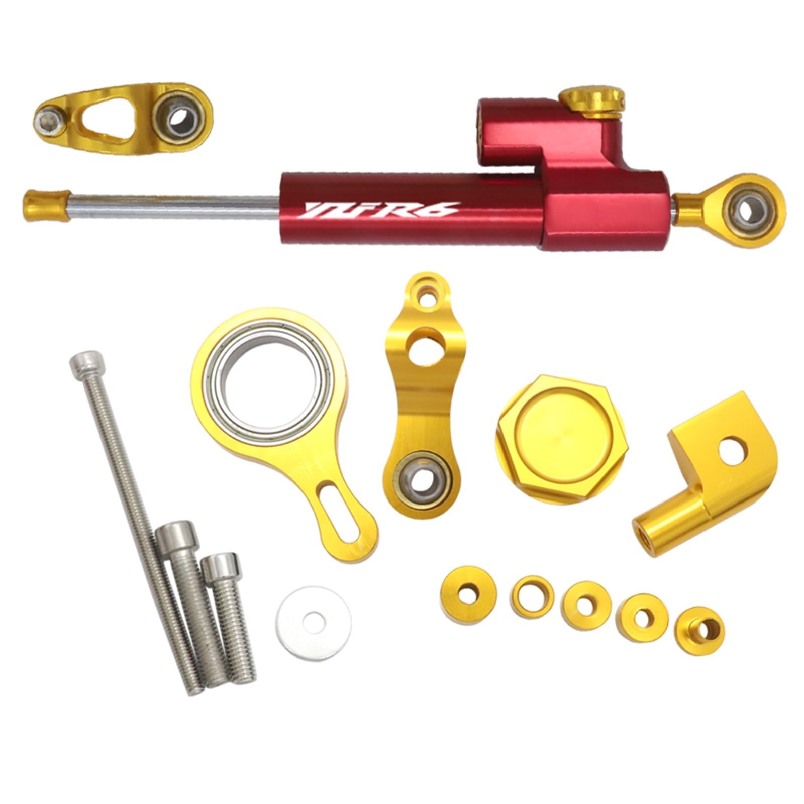 Dämpfer Lenkungsstabilisator Motorrad Lenkung Stabilisator Dämpfer Montage Für YZF R1 2002-2017 R6 2006-2020 Halterung Kit Lenkungsdämpfer Motorräder Assy(F) von ATGQBCF