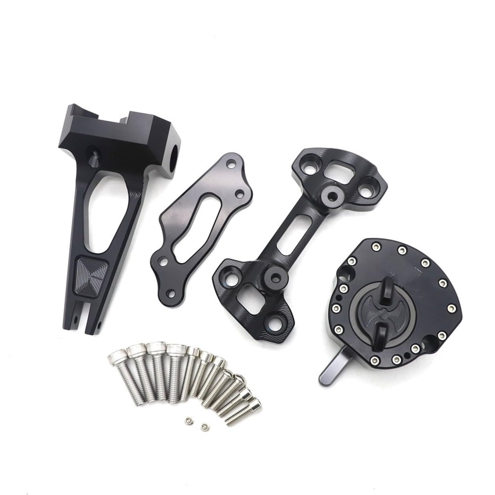 Dämpfer Lenkungsstabilisator Motorrad Lenkungsdämpfer Stabilisator CNC Stoßdämpfer Kits Für MT09 Mt-09 Für Straße Für Rally FZ09 2014-2020 Lenkungsdämpfer Motorräder Assy(A) von ATGQBCF