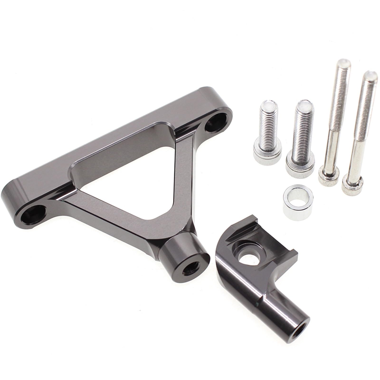 Dämpfer Lenkungsstabilisator Motorrad Lenkungsdämpfer Stabilisator Halterung CNC Aluminium Montage Unterstützung Kit Halter Für Kawasaki Für Ninja Für ZX6R ZX 6R 2007–2008 Lenkungsdämpfer Motorräder A von ATGQBCF