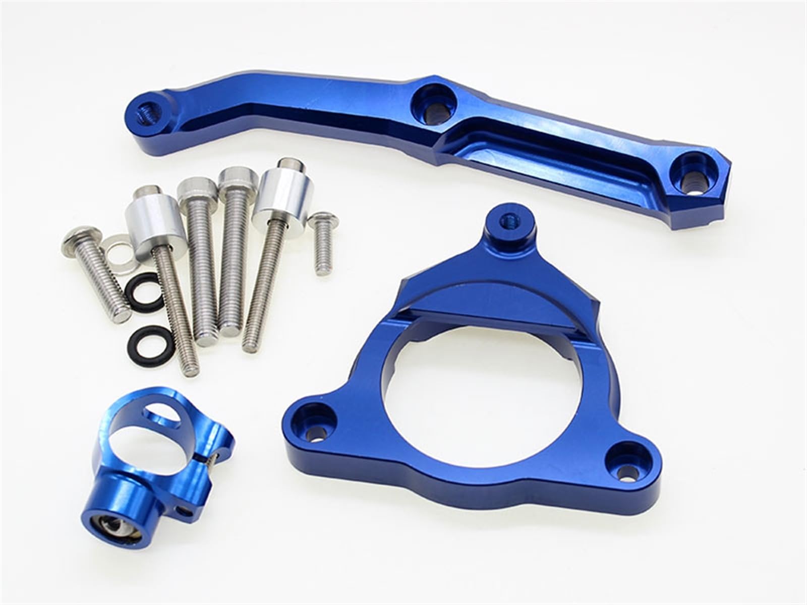 Dämpfer Lenkungsstabilisator Motorrad Lenkungsdämpfer Stabilisator Halterung CNC Montage Unterstützung Kit Halter Für Kawasaki Für Z800 Für Z 800 2013-2015 Lenkungsdämpfer Motorräder Assy(Blue) von ATGQBCF