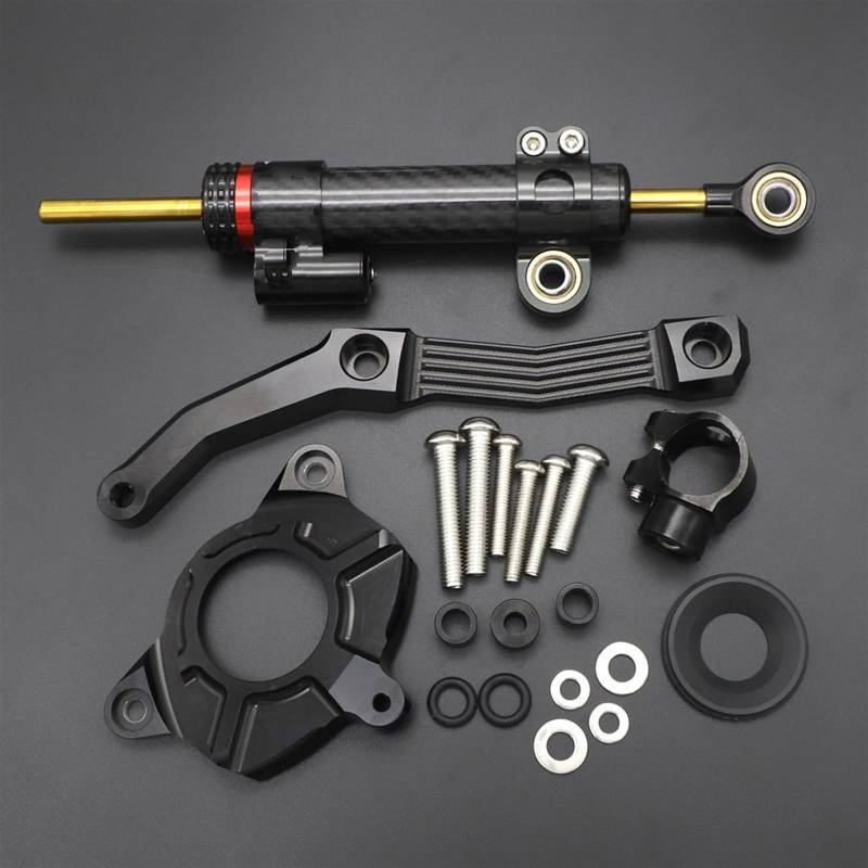 Dämpfer Lenkungsstabilisator Motorrad-Lenkungsstabilisator, CNC-Dämpfer, Lineare Umgekehrte Sicherheitssteuerung + Halterung Für Kawasaki Z1000 Z 1000 2010–2013 Lenkungsdämpfer Motorräder Assy(C) von ATGQBCF