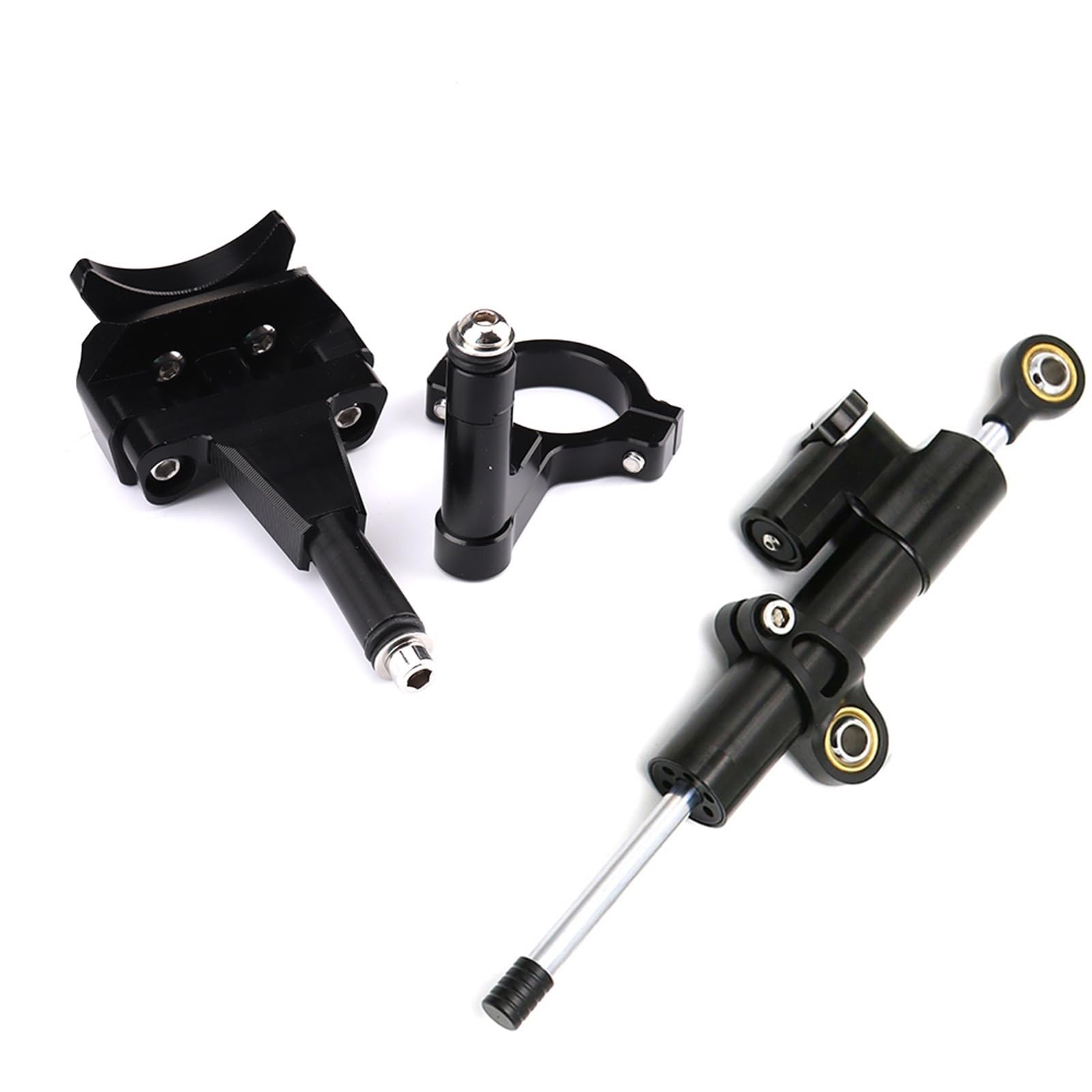 Dämpfer Lenkungsstabilisator Motorrad Lenkungsstabilisator Stoßdämpfer Halterung Kit Für Kawasaki Für Ninja 400 Für NINJA400 2018-2024 Lenkungsdämpfer Motorräder Assy(Type-H) von ATGQBCF