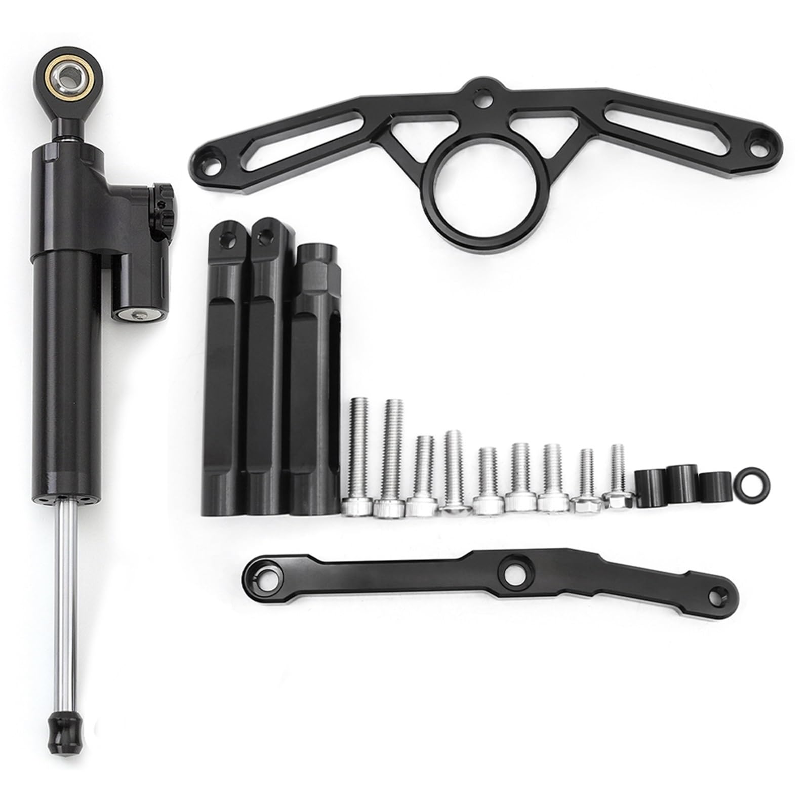 Dämpfer Lenkungsstabilisator Motorrad Stabilisator Lenkung Dämpfer FÜR MT09 Für MT-09 Für MT 09 2021 2022 2023 Halterung Montage Kit Zubehör Lenkungsdämpfer Motorräder Assy(Damper n Bracket A) von ATGQBCF