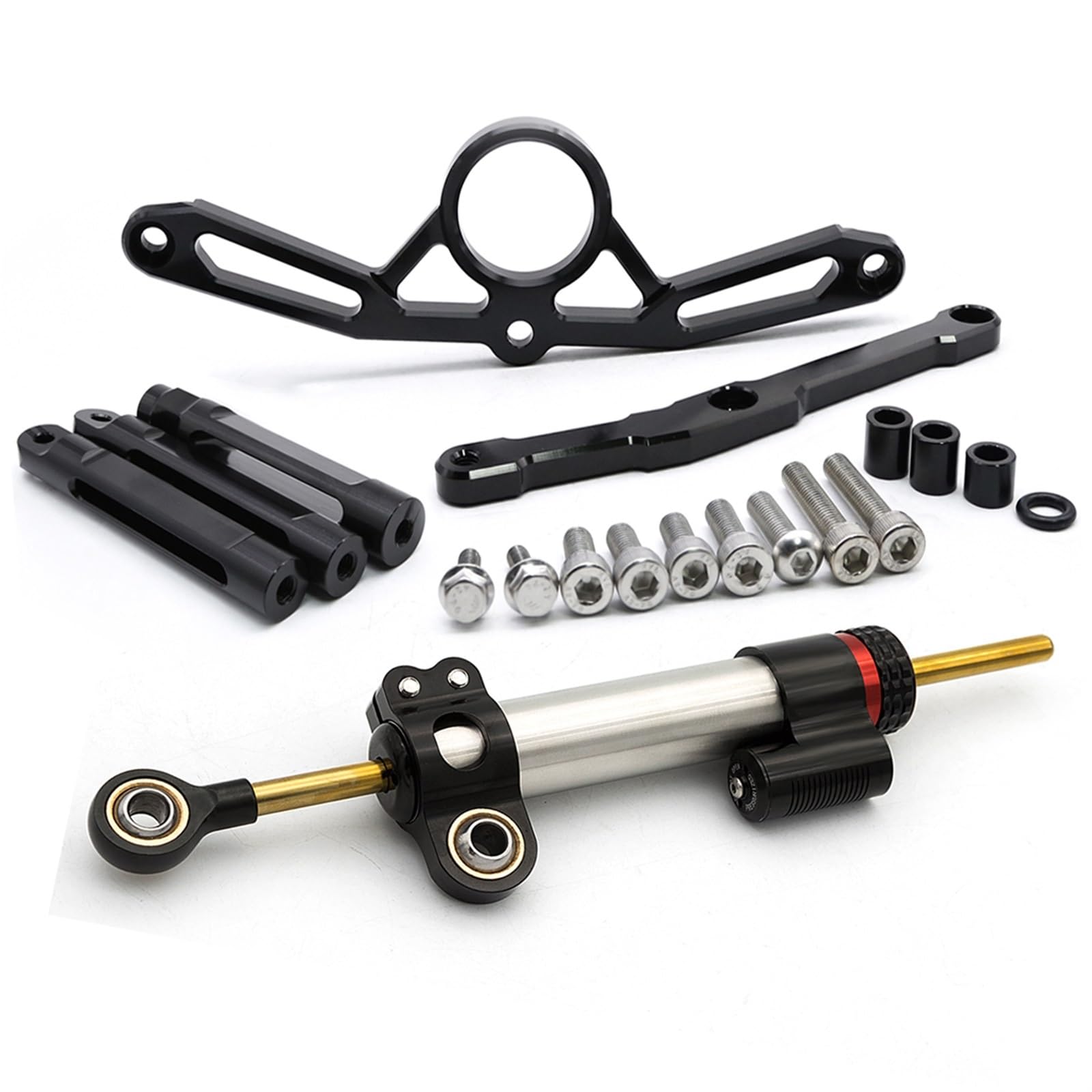 Dämpfer Lenkungsstabilisator Motorrad Stabilisator Lenkung Dämpfer FÜR MT09 Für MT-09 Für MT 09 2021 2022 2023 Halterung Montage Kit Zubehör Lenkungsdämpfer Motorräder Assy(Damper n Bracket G) von ATGQBCF