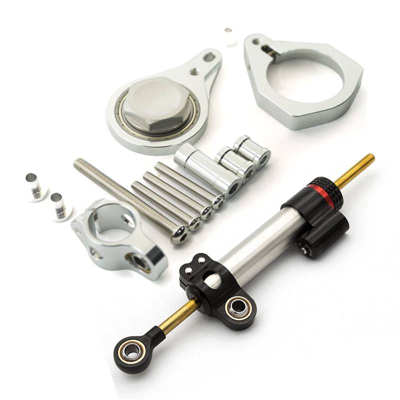 Dämpfer Lenkungsstabilisator Motorrad Stabilisator Lenkung Dämpfer Montage Halterung Unterstützung Kit Für BM&W Für S1000RR S 1000 RR 2010 2011 2012 2013 2014 2015 CNC Lenkungsdämpfer Motorräder Assy( von ATGQBCF