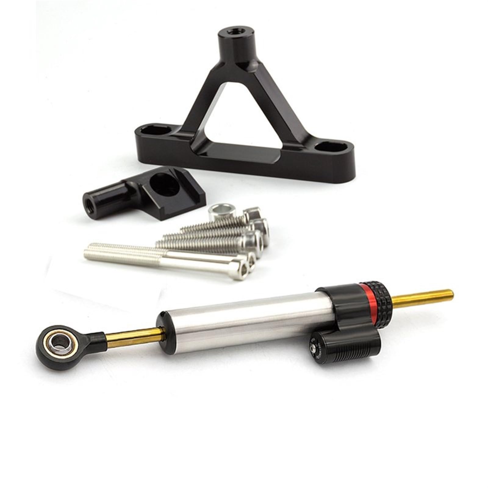 Dämpfer Lenkungsstabilisator Motorrad Stabilisator Lenkungsdämpfer Montagehalterung Unterstützung Kit Faser Carbon Für Kawasaki Für Ninja Für ZX6R ZX-6R ZX 6R 2007 2008 Lenkungsdämpfer Motorräder Assy von ATGQBCF