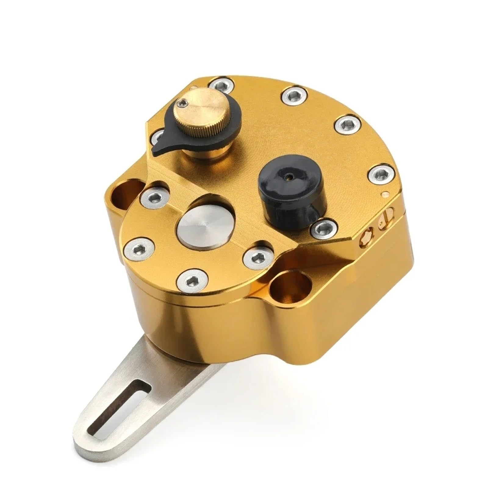 Dämpfer Lenkungsstabilisator Motorradzubehör Universal Lenkungsdämpfer Stabilisator Umgekehrte Sicherheitskontrolle Einstellbar Lenkungsdämpfer Motorräder Assy(Gold,Type-A) von ATGQBCF