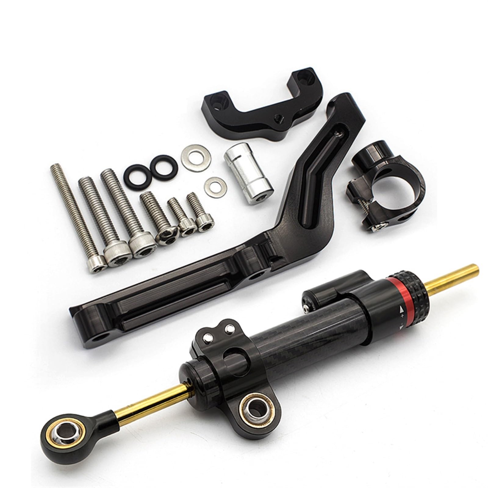 Dämpfer Lenkungsstabilisator Motorräder Lenkung Stabilisieren Dämpfer Halterung Montage Kit Zubehör FÜR Kawasaki Für Z 650 Für Z650 2017 2018 2019 2020 2021 2022 Lenkungsdämpfer Motorräder Assy(Type-A von ATGQBCF