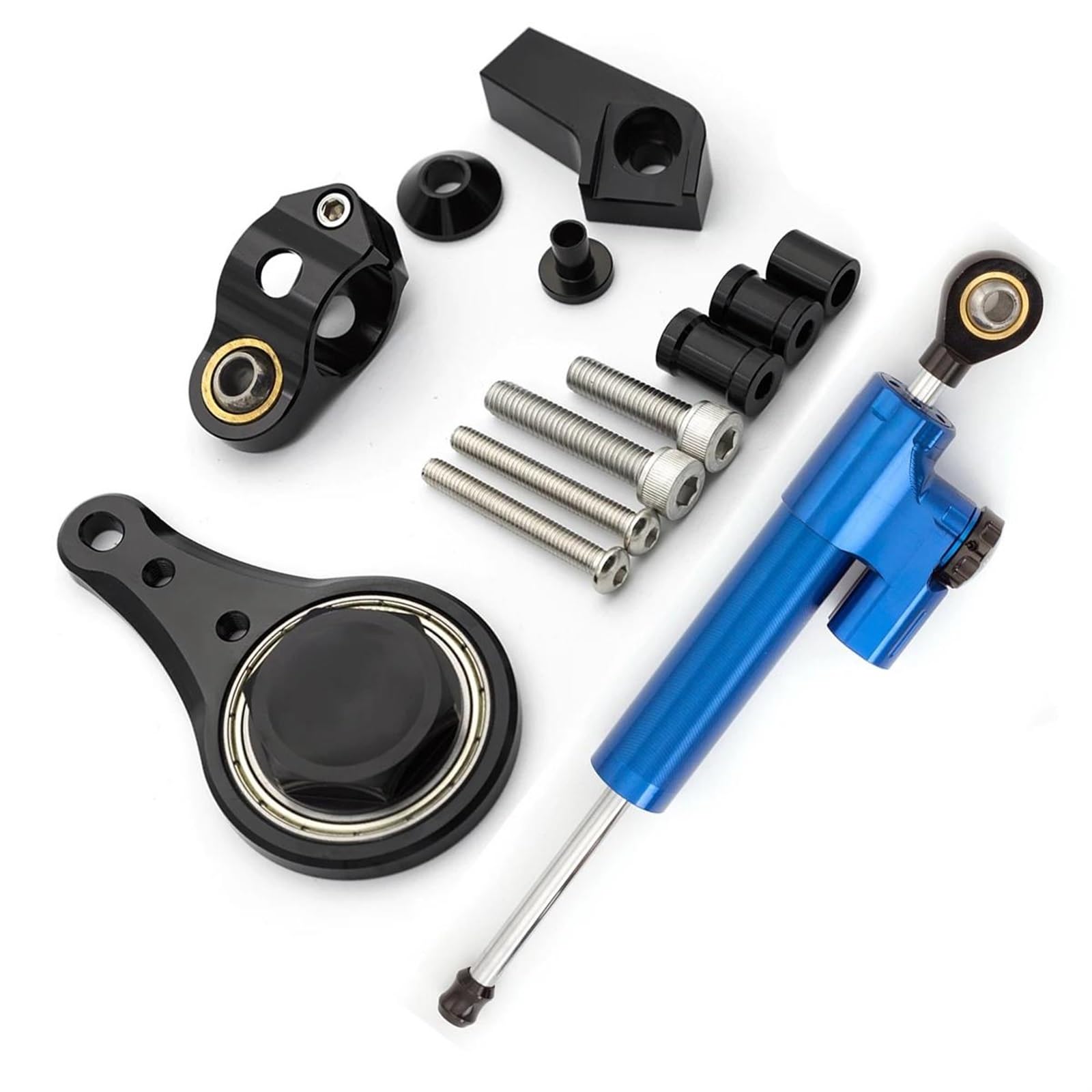 Dämpfer Lenkungsstabilisator Motorräder Lenkung Stabilisieren Dämpfer Halterung Montieren Montage Unterstützung Halter Kit SetFor Su Für KAWASAKI Für ZX636 ZX-6R 2005-2006 Lenkungsdämpfer Motorräder A von ATGQBCF