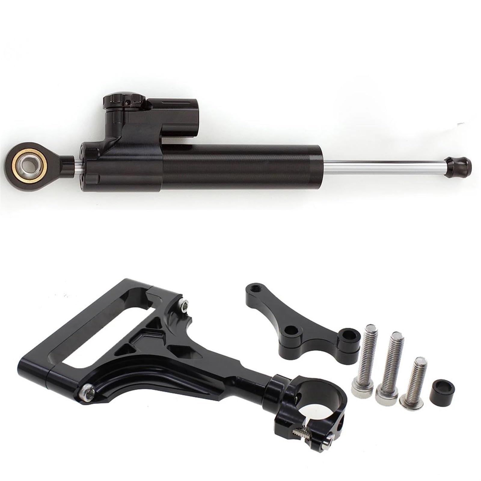 Dämpfer Lenkungsstabilisator Motorräder Lenkung Stabilisieren Dämpfer Montage Halterung Für Kawasaki Für Z750 Z750R 2003-2013 CNC Lenkungsdämpfer Motorräder Assy(Black) von ATGQBCF