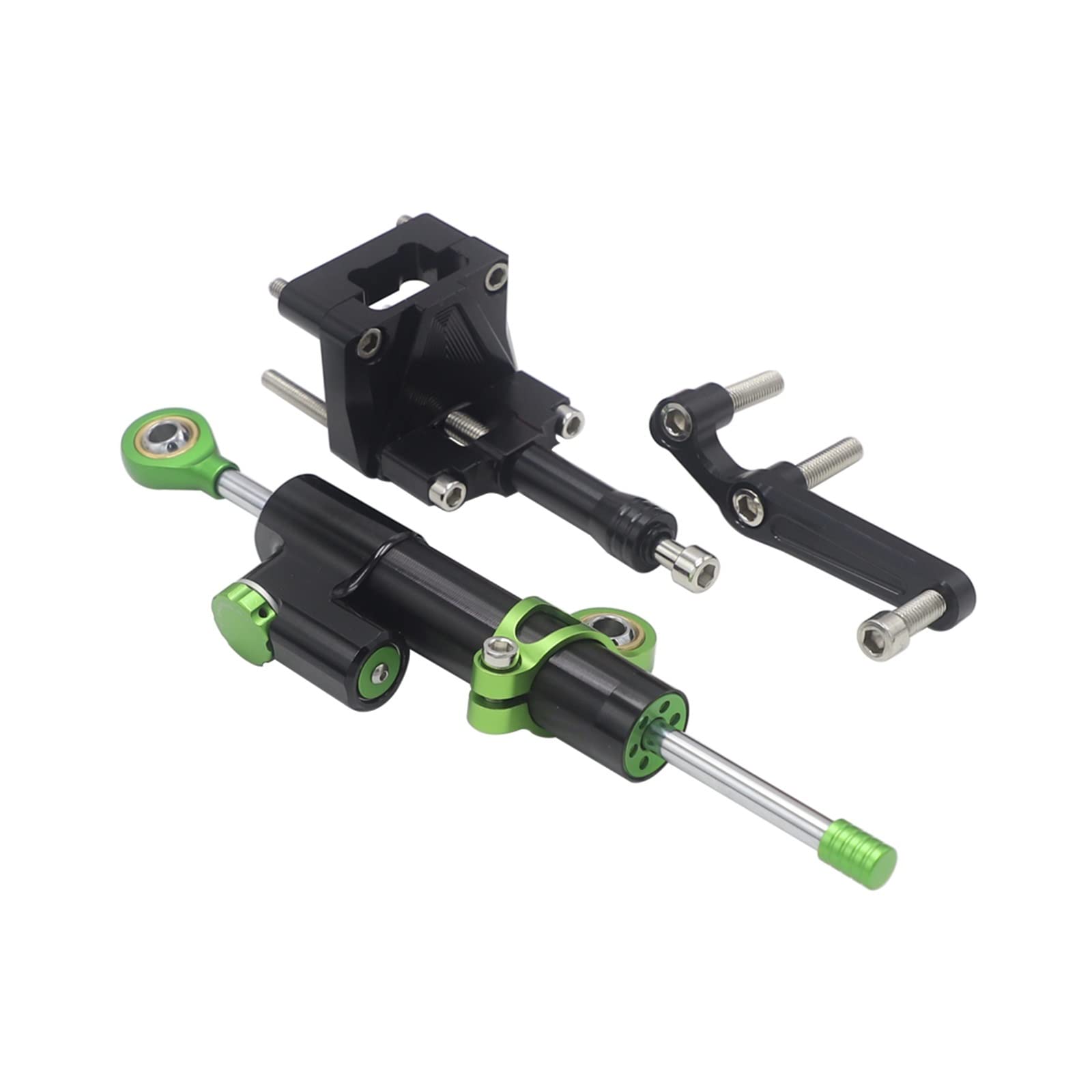 Dämpfer Lenkungsstabilisator NINJA300 EX300 CNC Lenkungsstabilisator Dämpfer Halterung Montagesatz Für Kawasaki Für Ninja 300 EX 300 2013–2017 Lenkungsdämpfer Motorräder Assy(B) von ATGQBCF