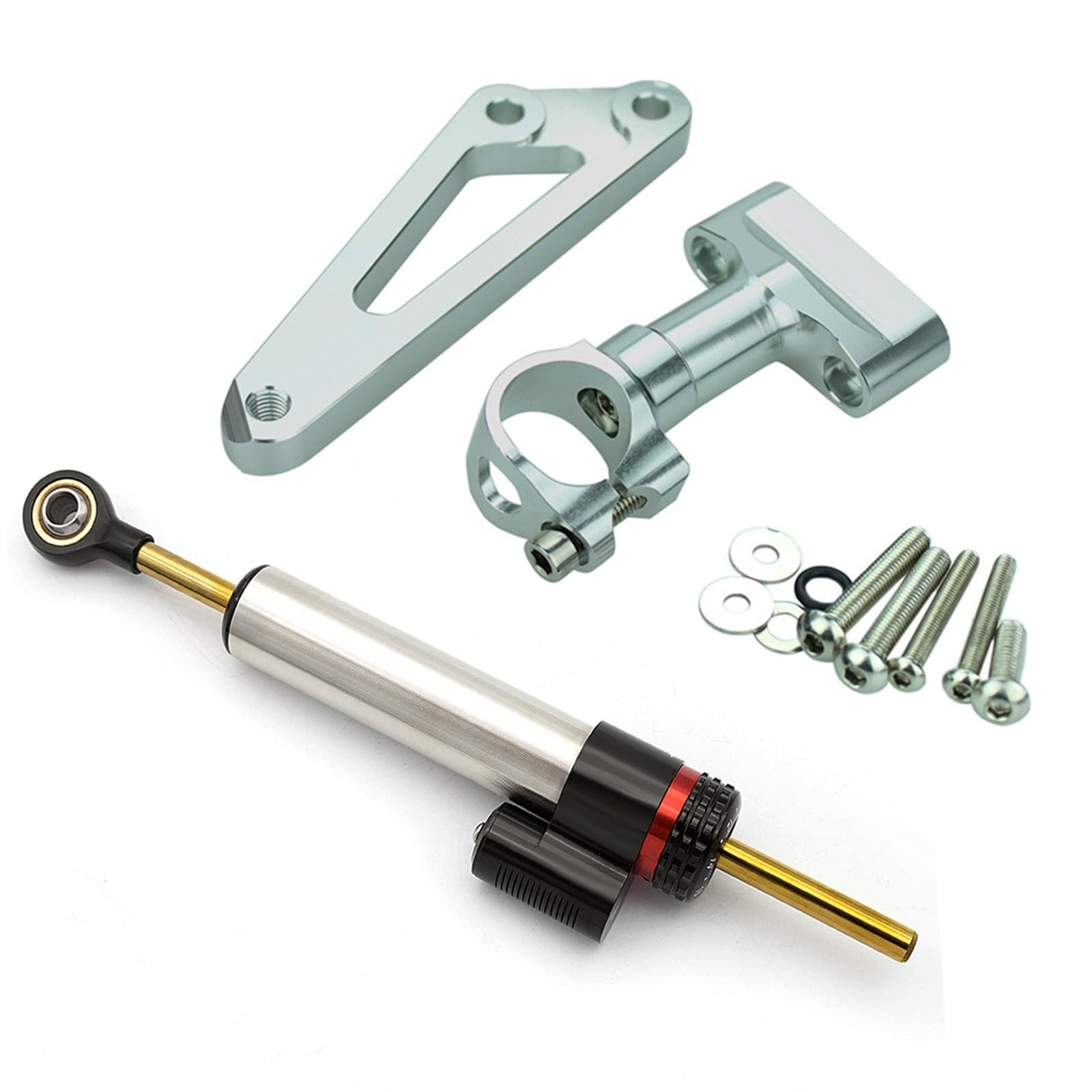 Dämpfer Lenkungsstabilisator Stabilisator-Lenkungsdämpfer-Montagehalterungssatz Für CB600F Für HORNET 600 Für CB 600F 2007 2008 2009 2010 2011 2012 2013 2014 2015 2016 Lenkungsdämpfer Motorräder Assy( von ATGQBCF