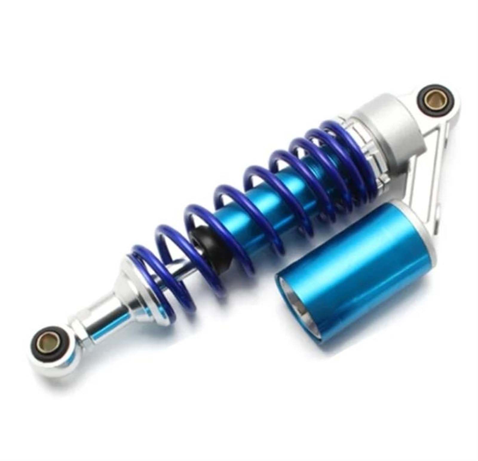 Dämpfer Lenkungsstabilisator Universal Motorrad Hinten Stoßdämpfer Elektrische Fahrzeug Bike Hinten Gabel Suspension Feder Für 265/280/290/300mm Roller ATV Lenkungsdämpfer Motorräder Assy(Blue 280mm) von ATGQBCF