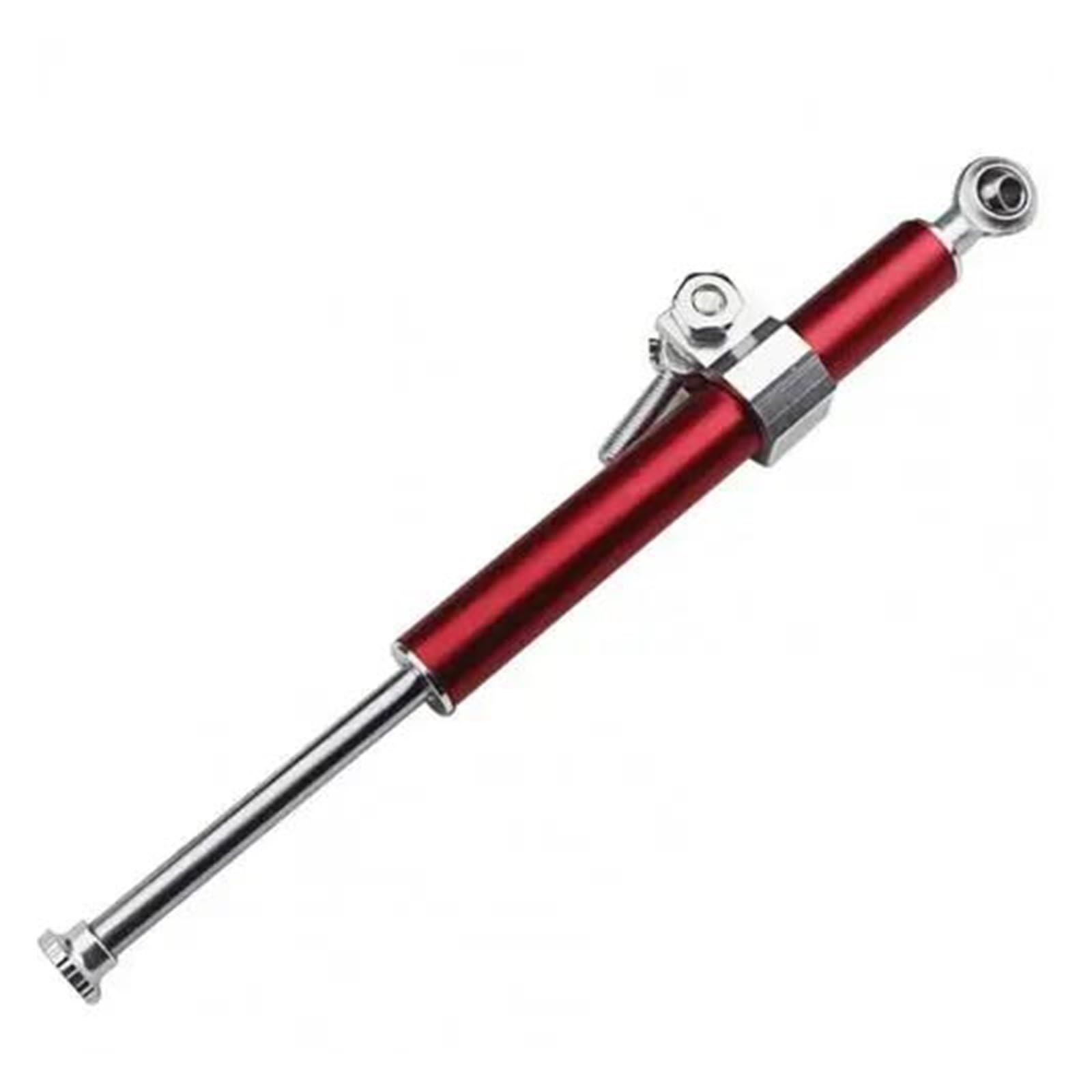 Dämpfer Lenkungsstabilisator Universal Motorrad Stabilisator Aluminium Langlebig Richtung Dämpfer Lenkung Dämpfer Für Motorrad Lenkungsdämpfer Motorräder Assy(Red) von ATGQBCF