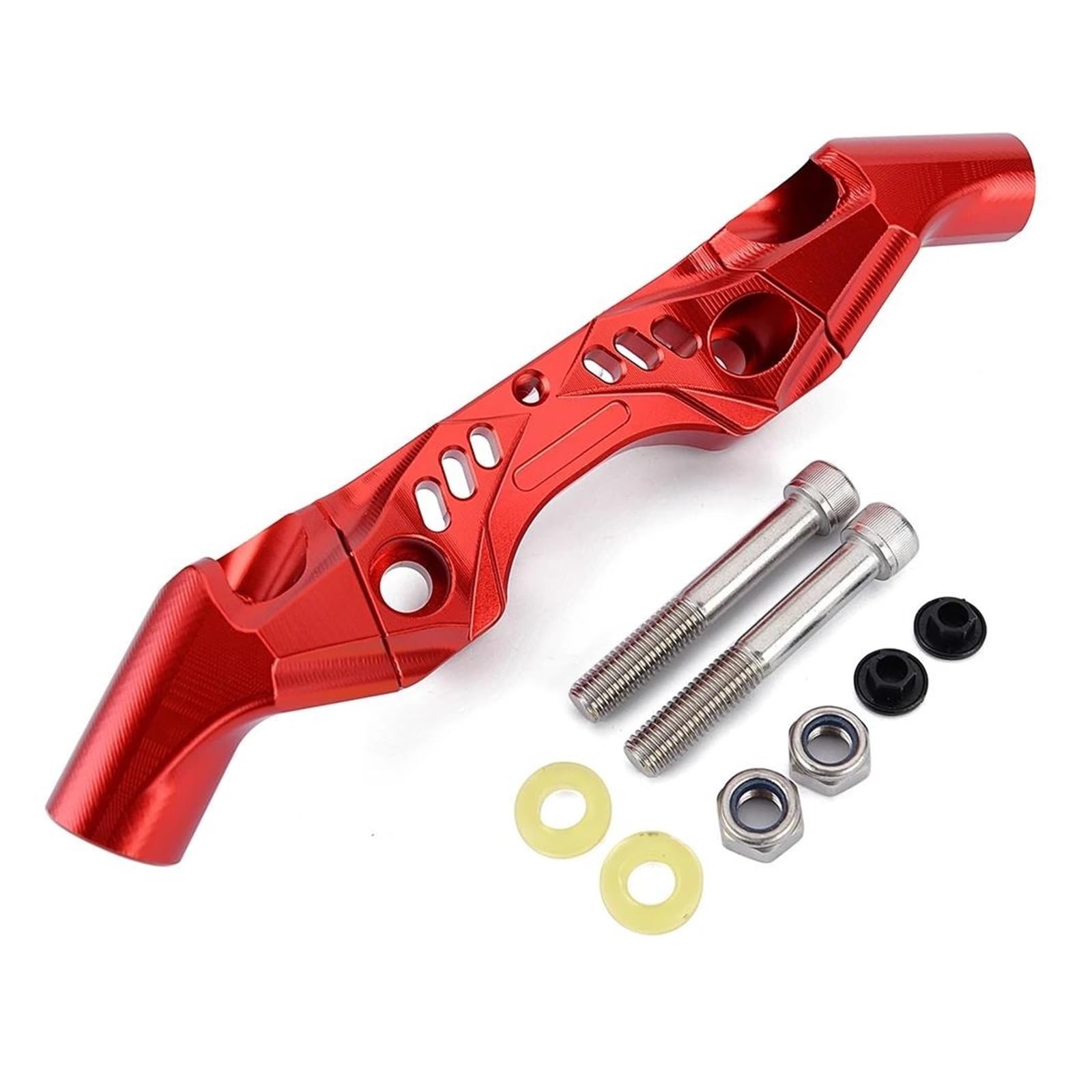 Dämpfer Lenkungsstabilisator Vorne Oben Gabel Oberen Triple Tree Clamp Halter Motorrad Top Triple Lenker Adapter Für Kawasaki Für Ninja 650 2017-2023 Lenkungsdämpfer Motorräder Assy(Red) von ATGQBCF