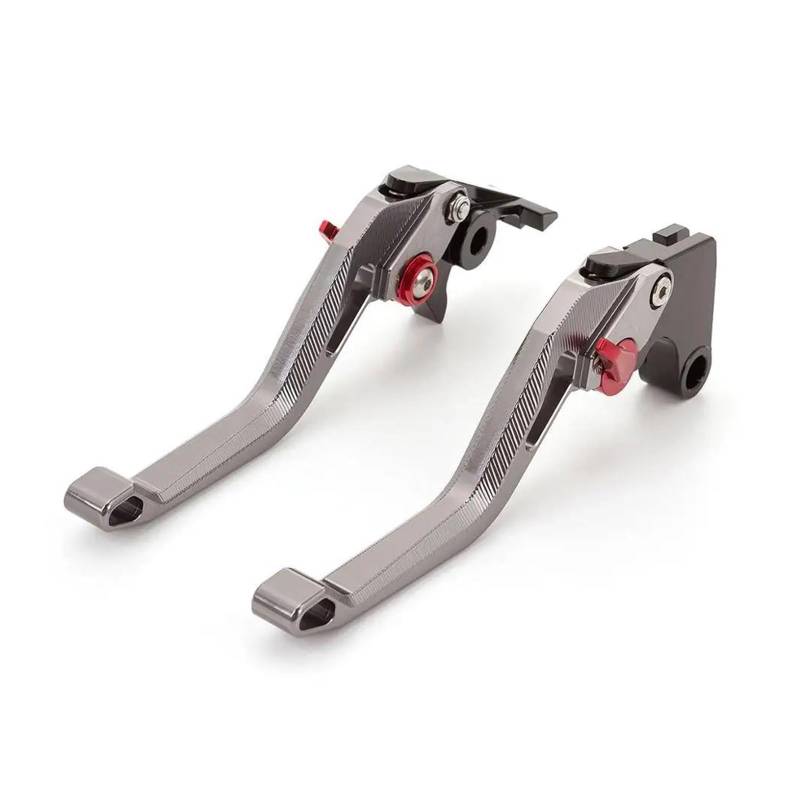 Einstellbare 3D Motorrad Bremse Kupplung Hebel CNC Aluminium Motorrad Bremshebel Griff Griffe Für YFZ450 YFZ450R 2009-2018 Bremshebel Kupplung Kupplungshebel(Short Grey) von ATGQBCF