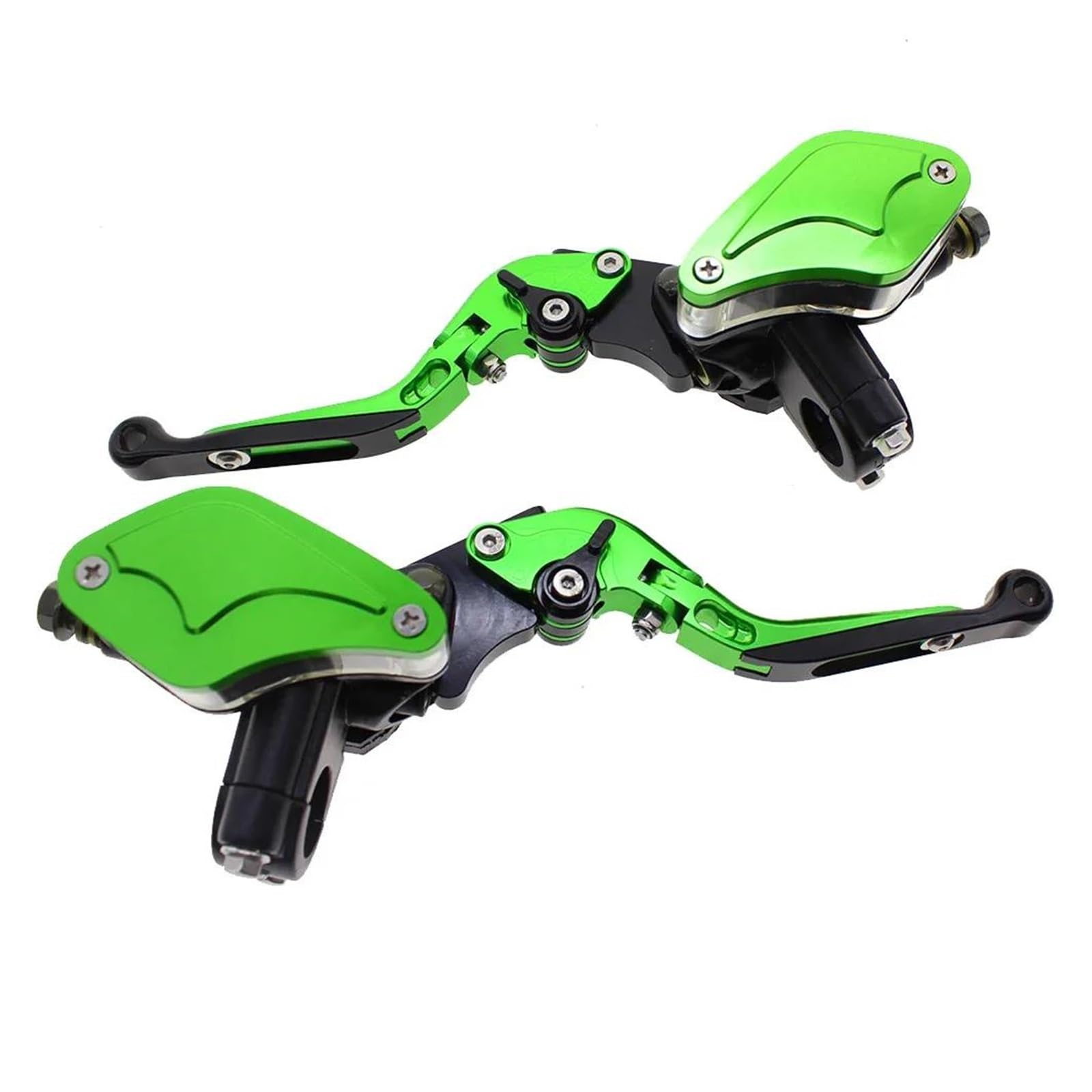 Für 50-300CC Street Bike Scooter 7/8" Falten Verlängern Motorrad Master Zylinder Reservoir Hydraulische Bremse Kupplung Hebel Bremshebel Kupplung Kupplungshebel(Green) von ATGQBCF