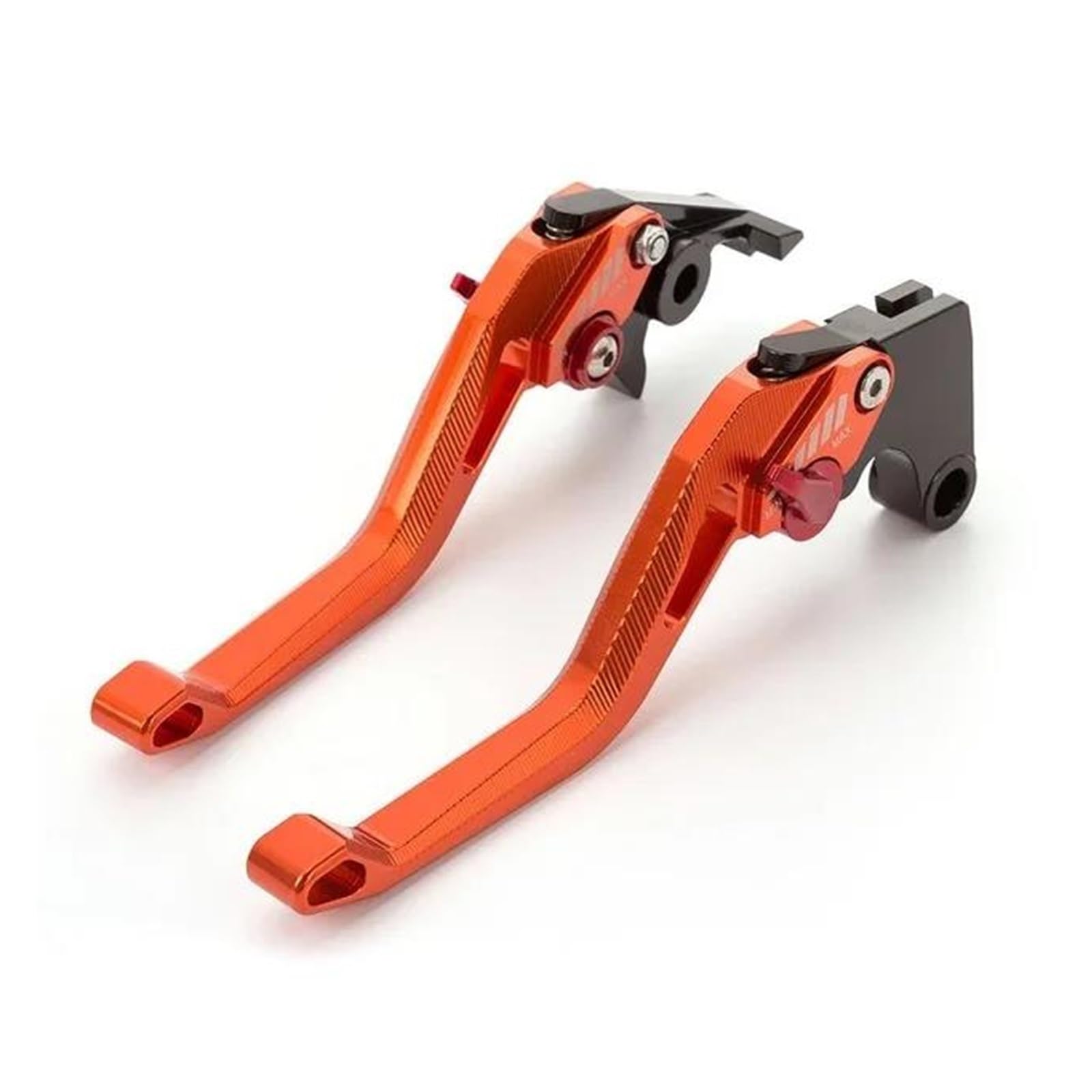 Motorrad Bremse Kupplung Hebel Einstellbare Motorrad Bremshebel Zubehör Griff Grip Für Suzuki Boulevard 2007-2019 Bremshebel Kupplung Kupplungshebel(Long Orange) von ATGQBCF