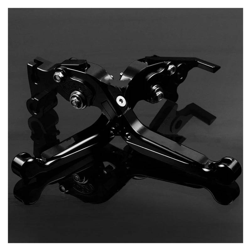 Verstellbarer, Faltbarer, Ausziehbarer CNC-Aluminium-Motorrad-Bremskupplungshebel Für Suzuki GSR600 2006-2011 Bremshebel Kupplung Kupplungshebel(Black) von ATGQBCF