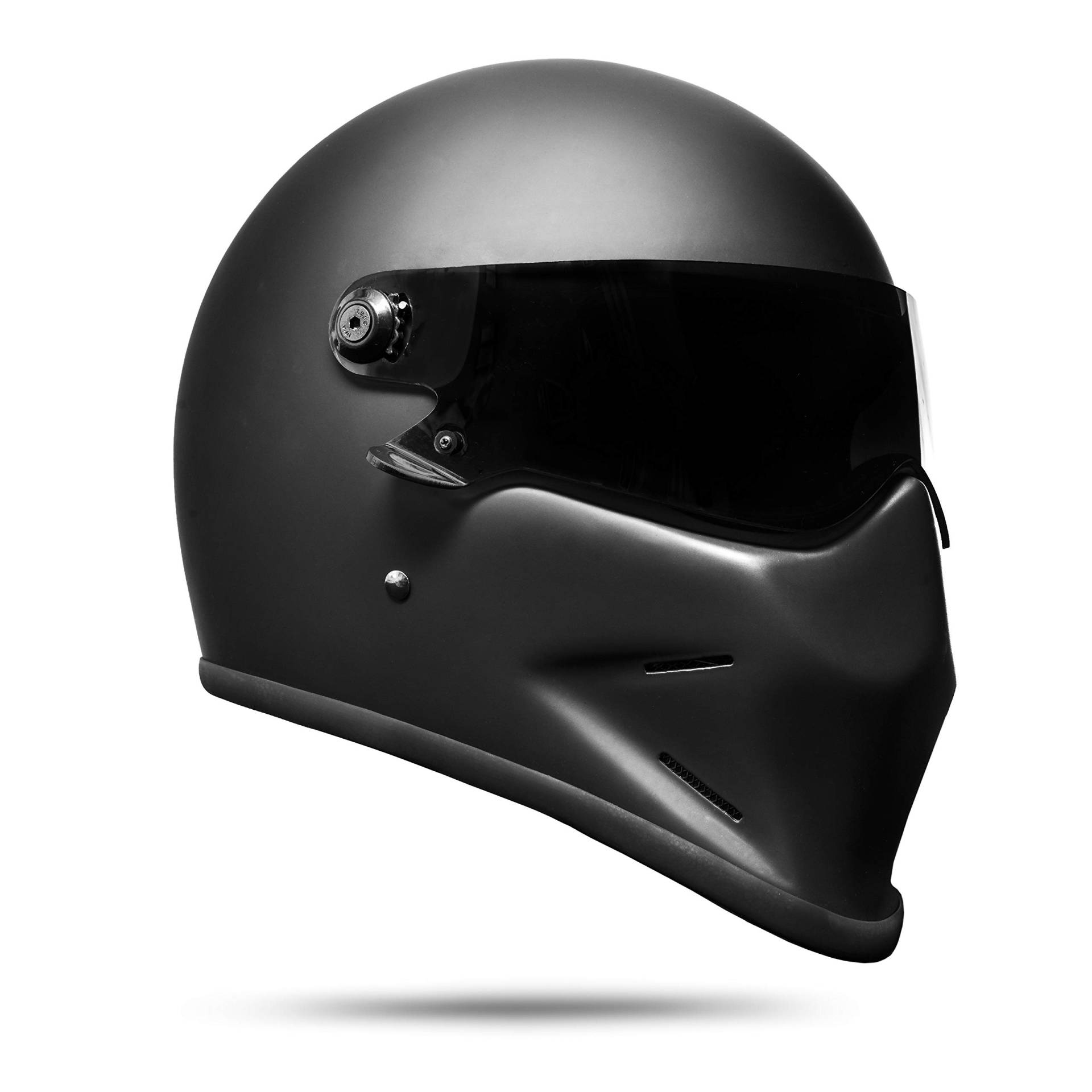 ATO Moto Dark 341 Matt Schwarz Helm Motorradhelm (M) von ATO Moto