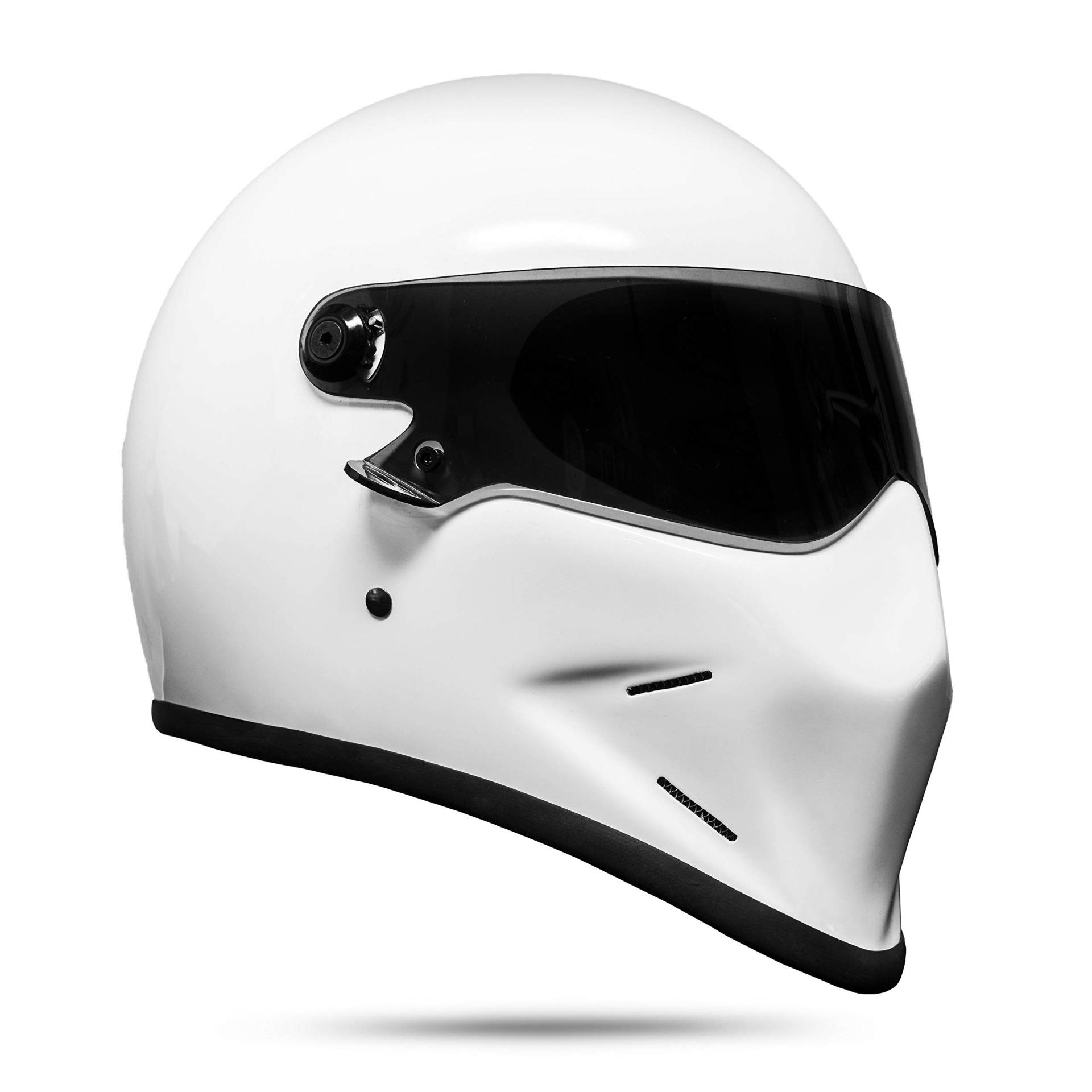 ATO Moto Helm Dark 340 Glanz Weiß Motorradhelm (S) von ATO Moto