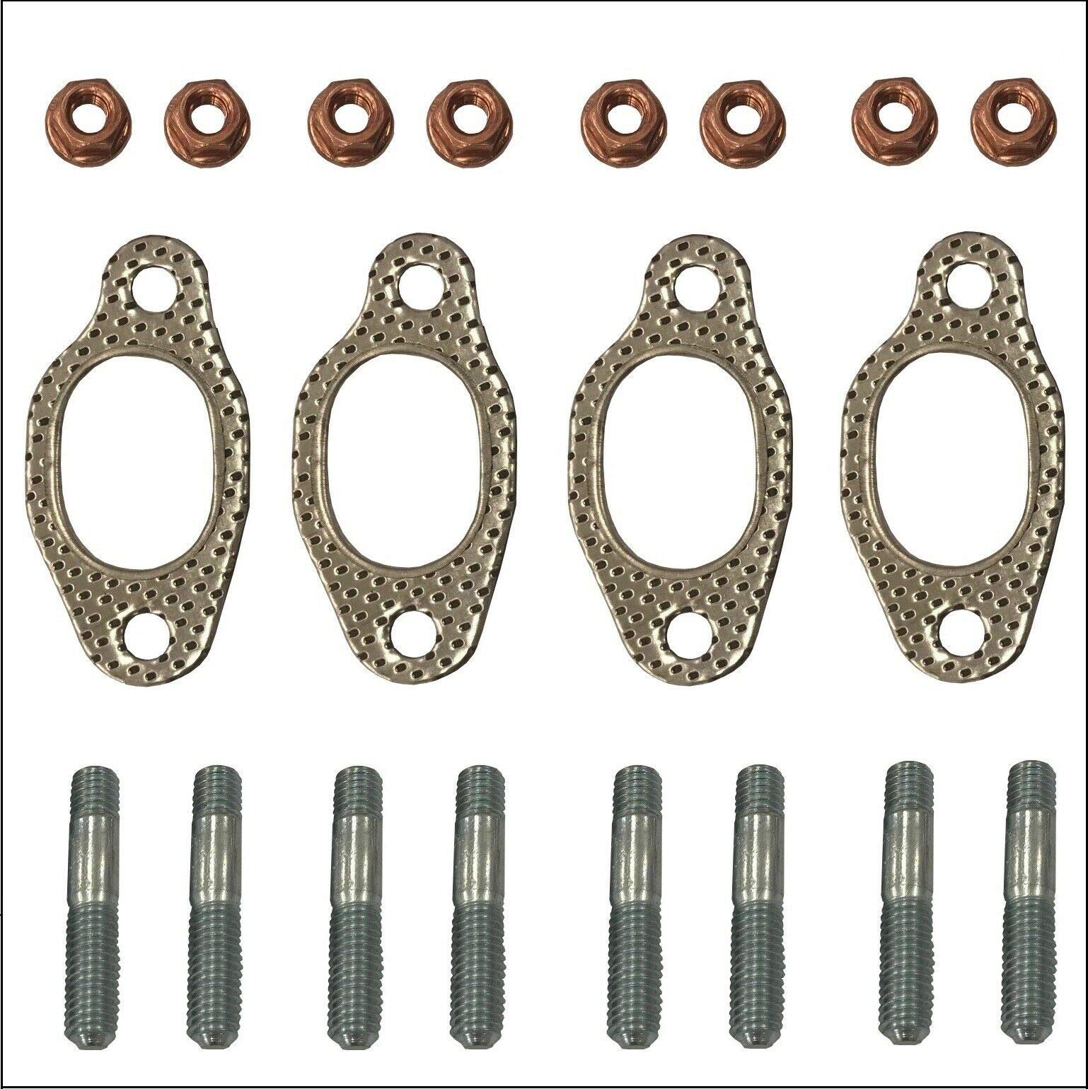 Abgaskrümmer Dichtungen Komplettsatz inkl. 8x Stehbolzen + Muttern von ATP